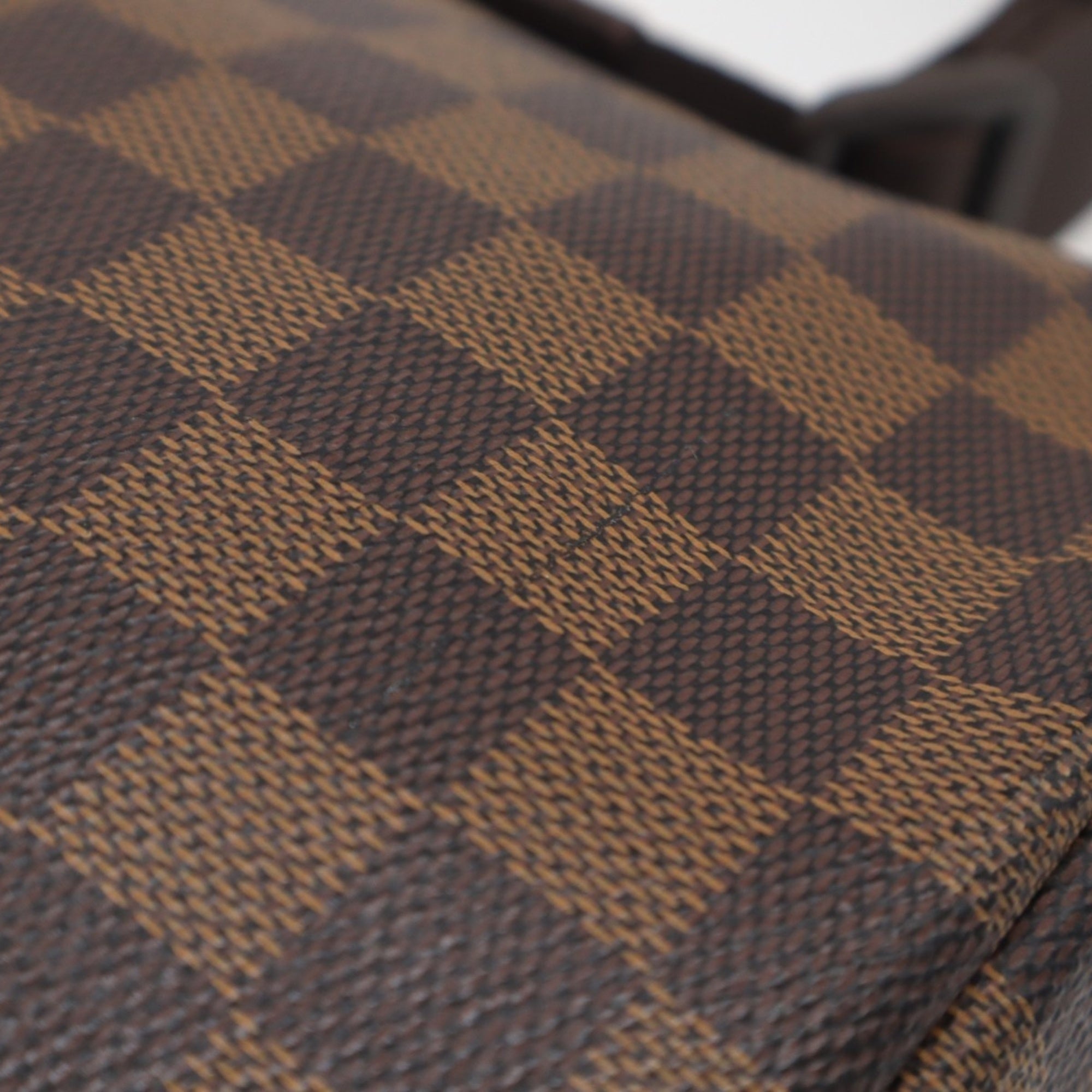 Louis Vuitton Damier Brown Coated Canvas Leather Shoulder Bag (Pre-Owned)