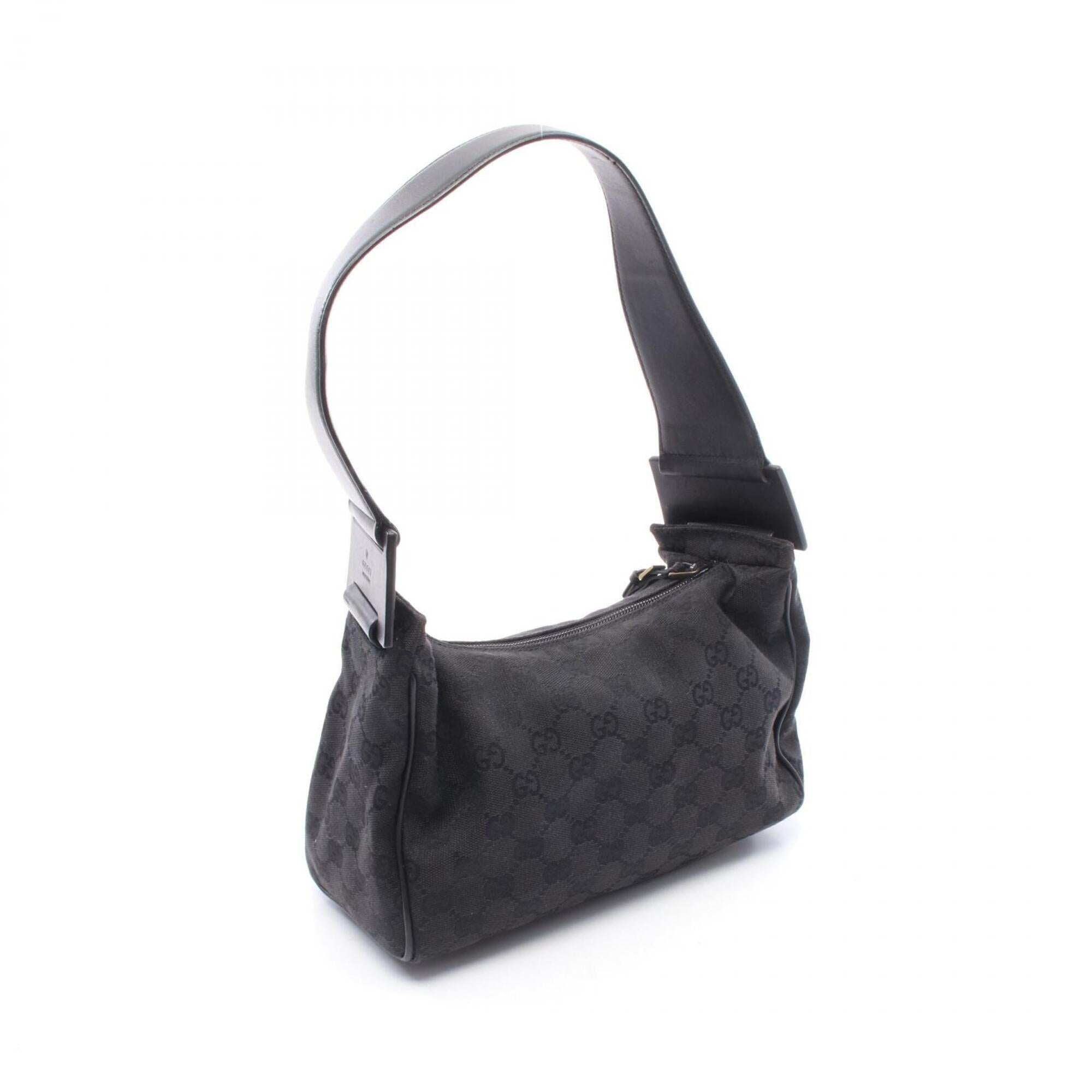 Gucci Gg Canvas Black Gg Canvas Handbag Shoulder Bag (Pre-Owned)