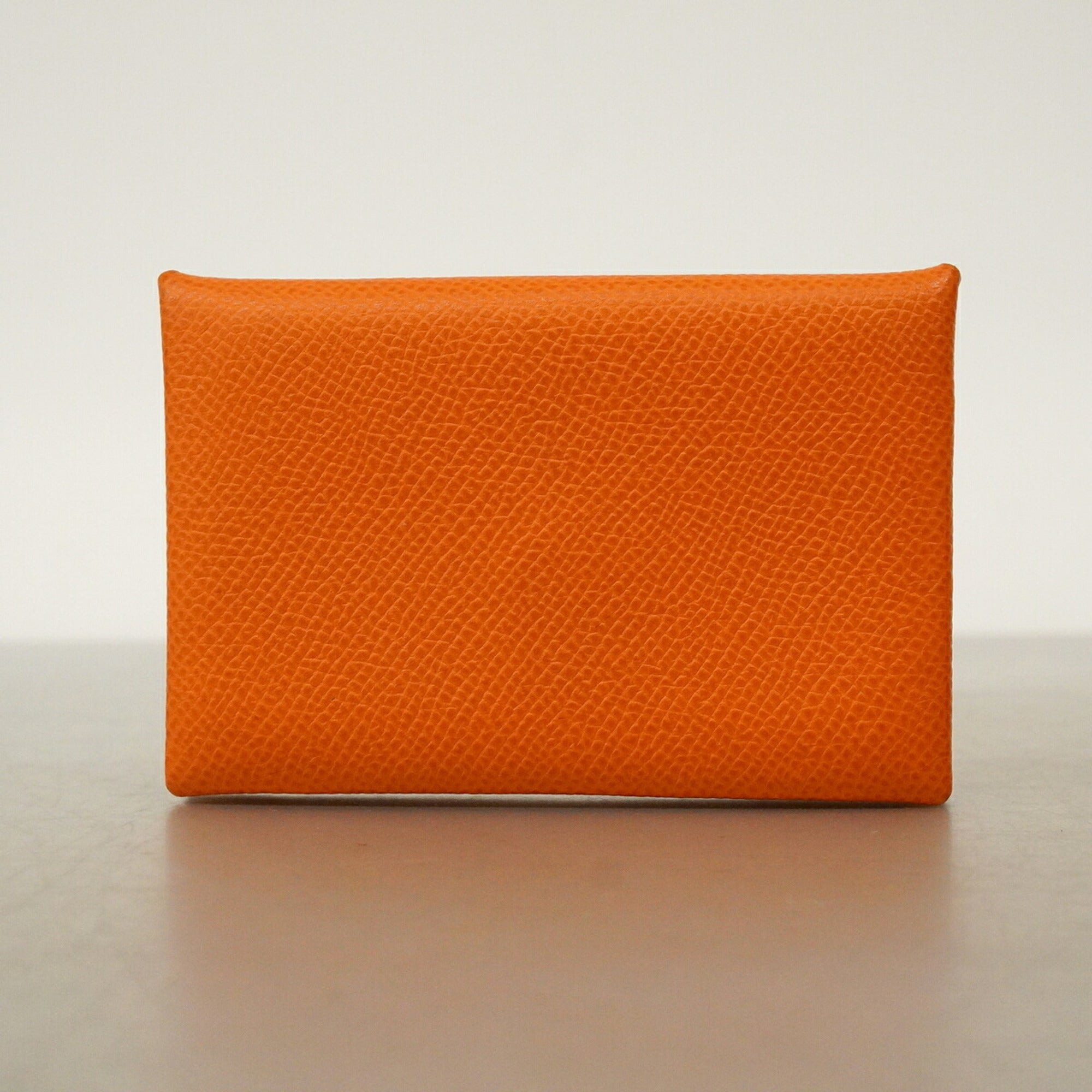 Hermes Celeste Orange Epsom Leather Leather Coin Purse/Coin Case (Pre-Owned)