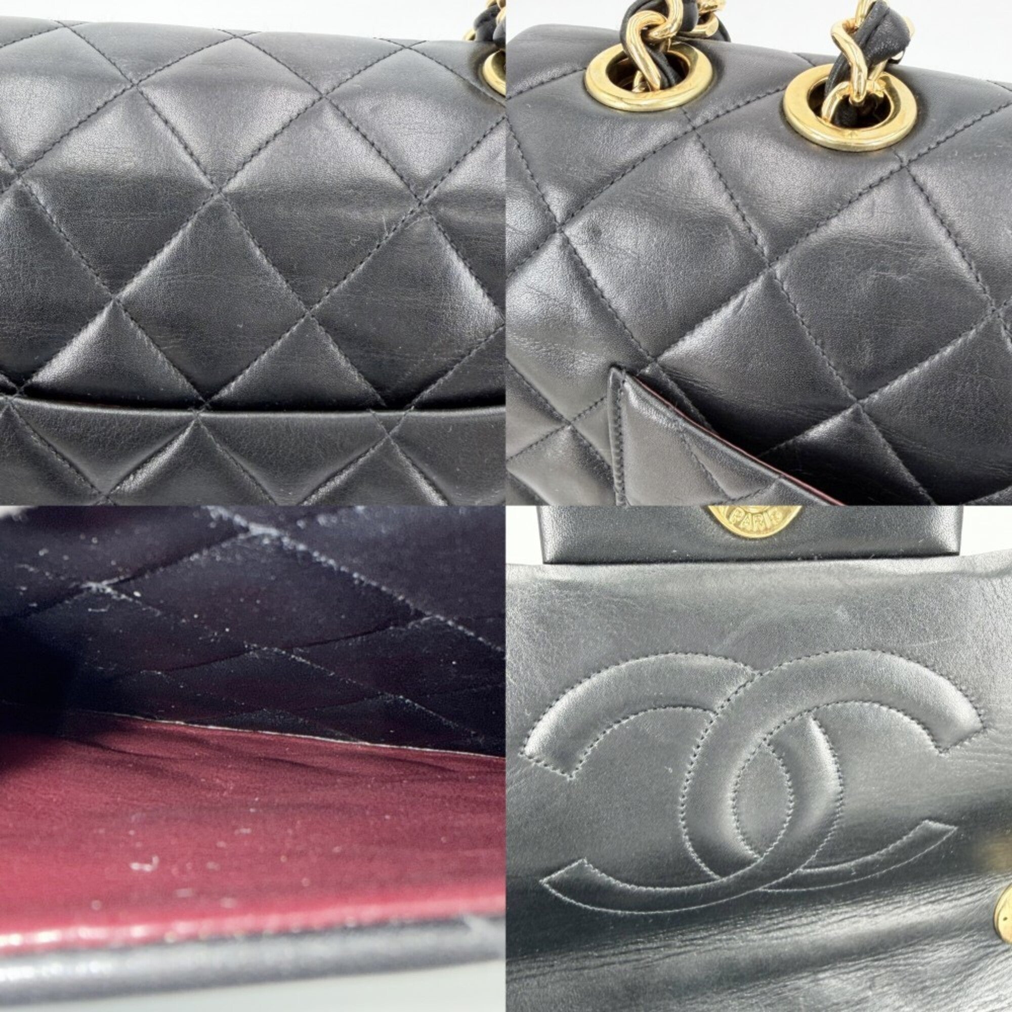 Chanel Black Leather Shoulder Bag (Pre-Owned)