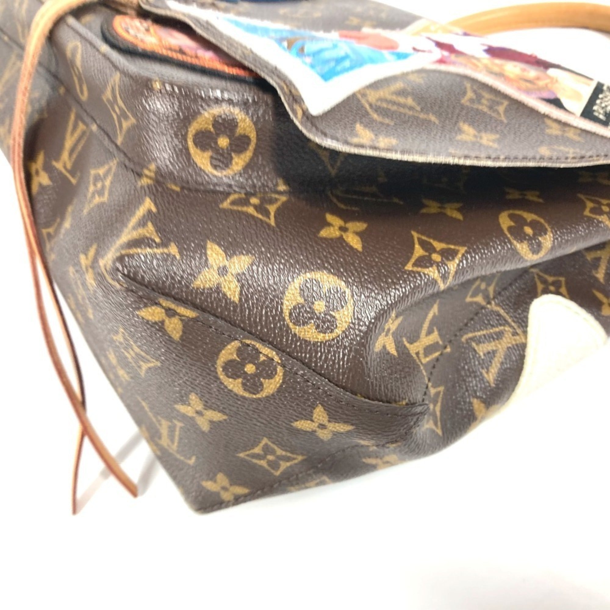 Louis Vuitton Brown Monogram Handbag Shoulder Bag Tote Bag (Pre-Owned)