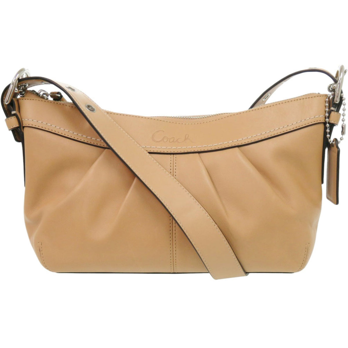 Coach Brown Leather Shoulder Bag (Pre-Owned)