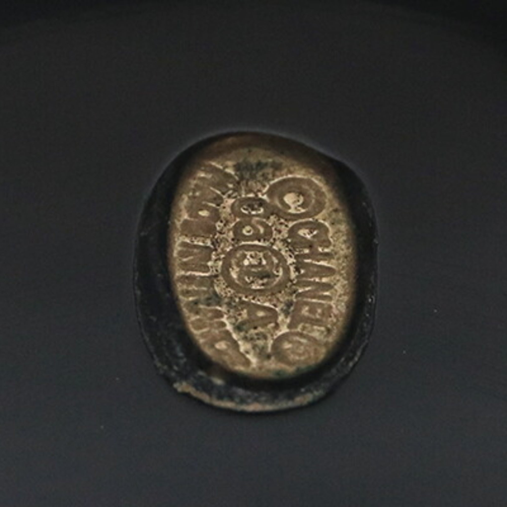 Chanel Black Resin Band Ring (Pre-Owned)