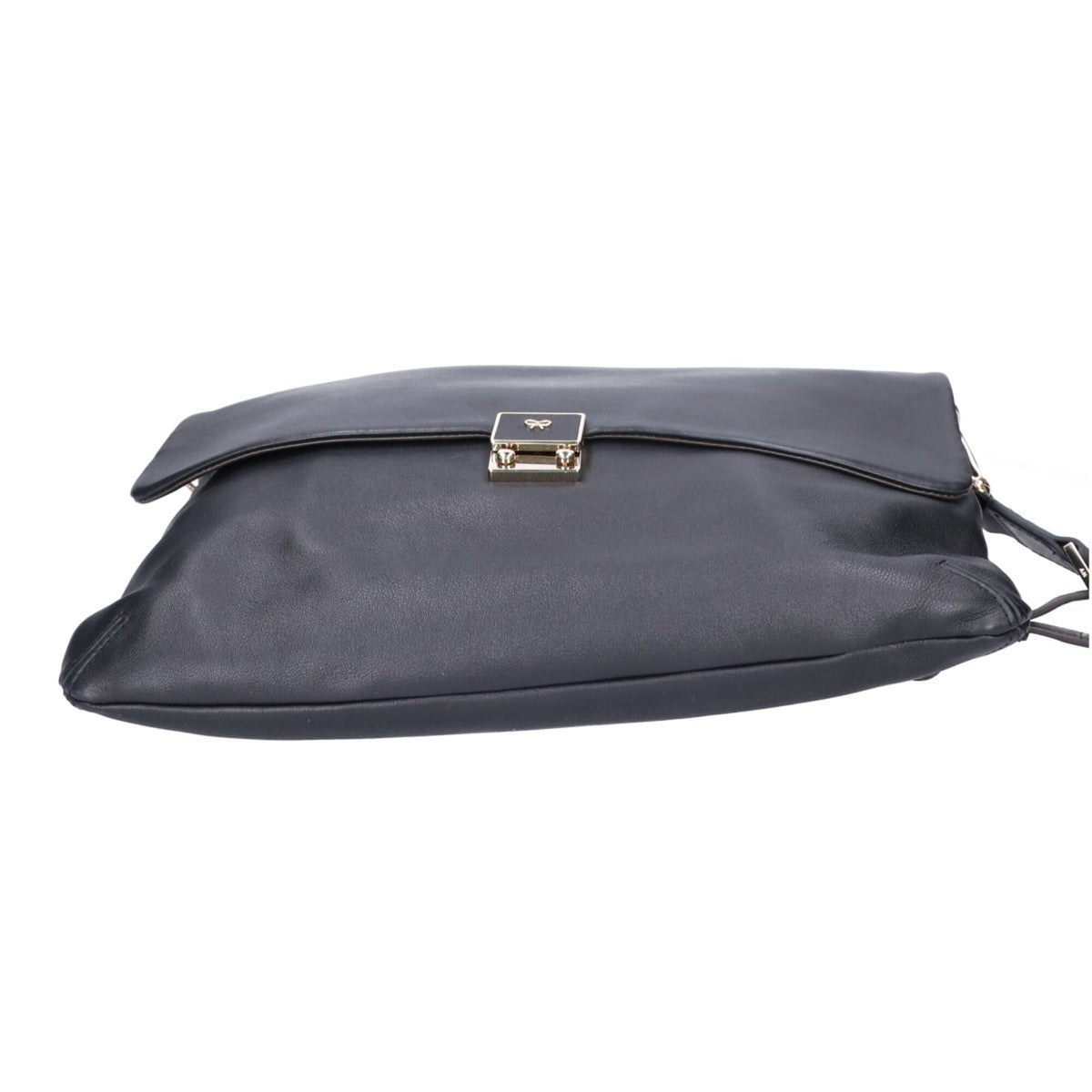 Anya Hindmarch Black Brown Gray Leather Shoulder Bag (Pre-Owned)