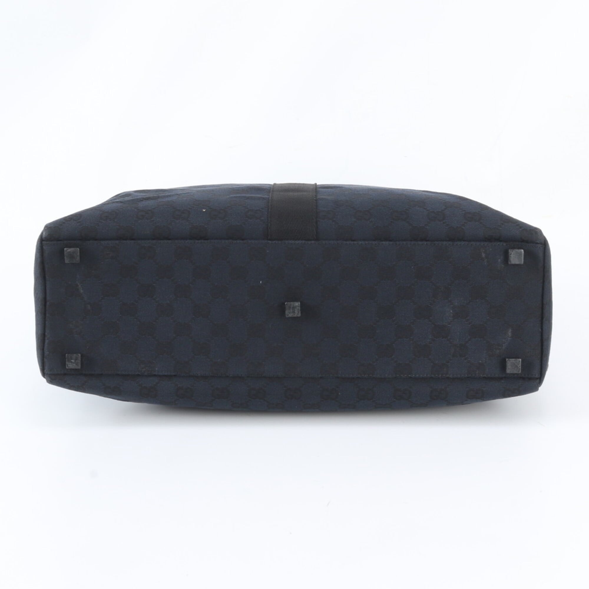 Gucci Black Gg Canvas Handbag Tote Bag (Pre-Owned)