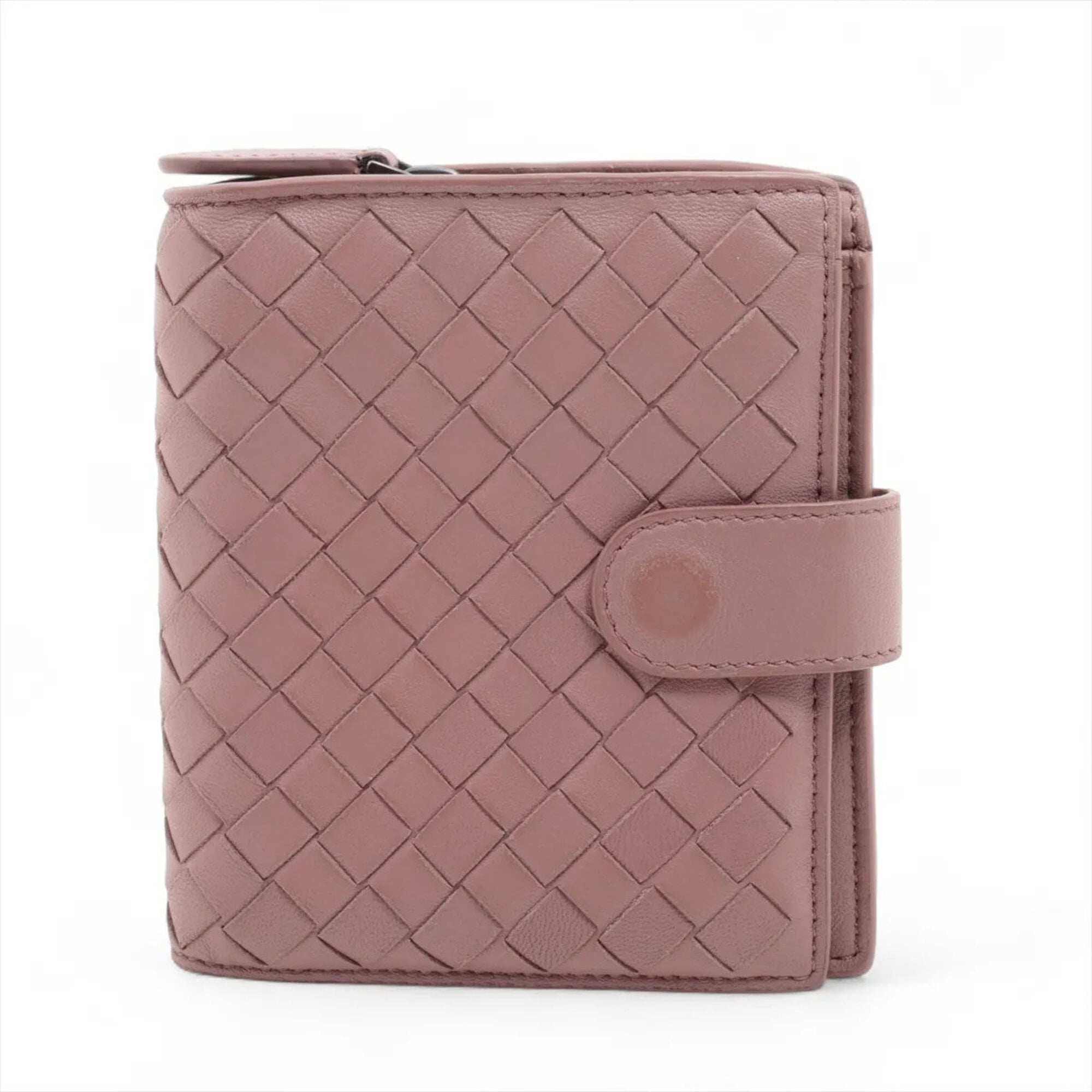 Bottega Veneta Pink Leather Wallet (Bi-Fold) (Pre-Owned)