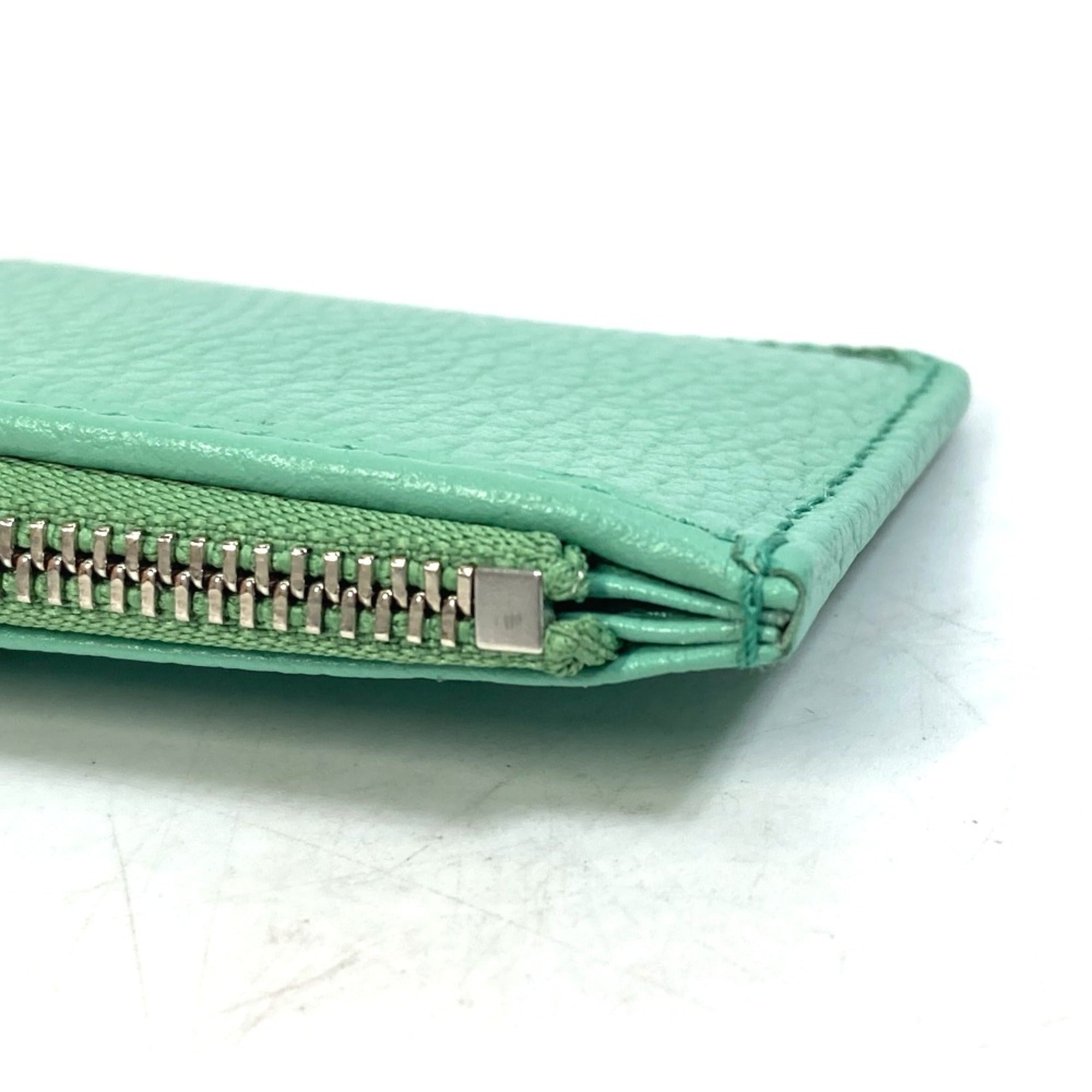 Gucci Green Leather Coin Purse/Coin Case (Pre-Owned)