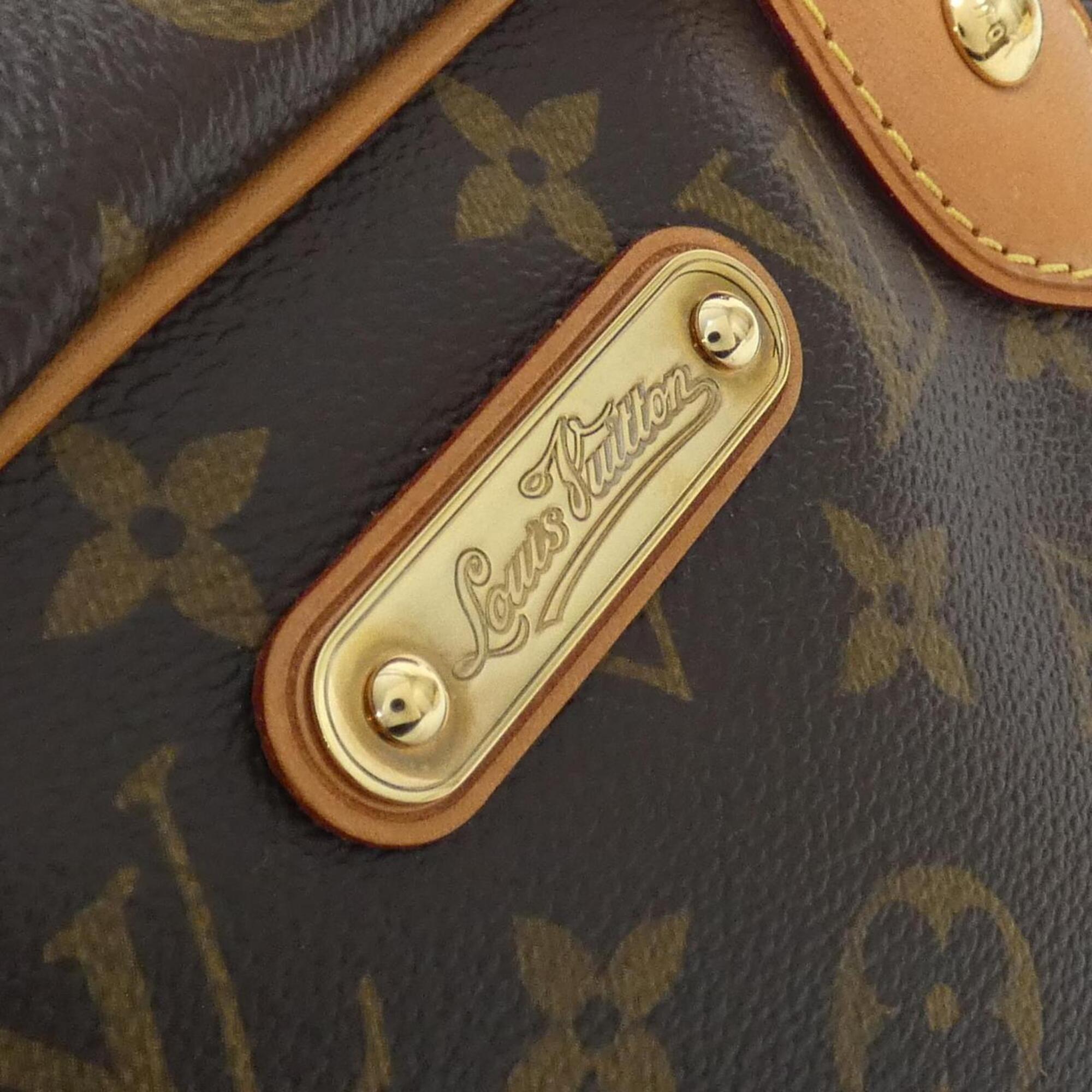 Louis Vuitton Monogram Marron Coated Canvas Shoulder Bag (Pre-Owned)