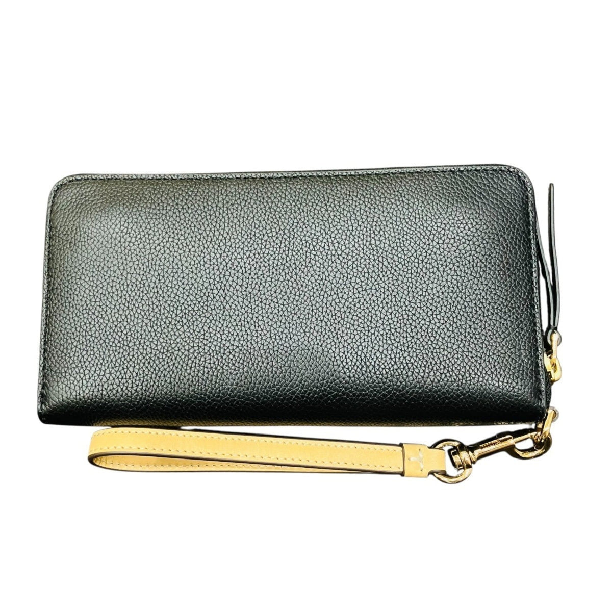 Tory Burch Black Leather Chain/Shoulder Wallet (Pre-Owned)