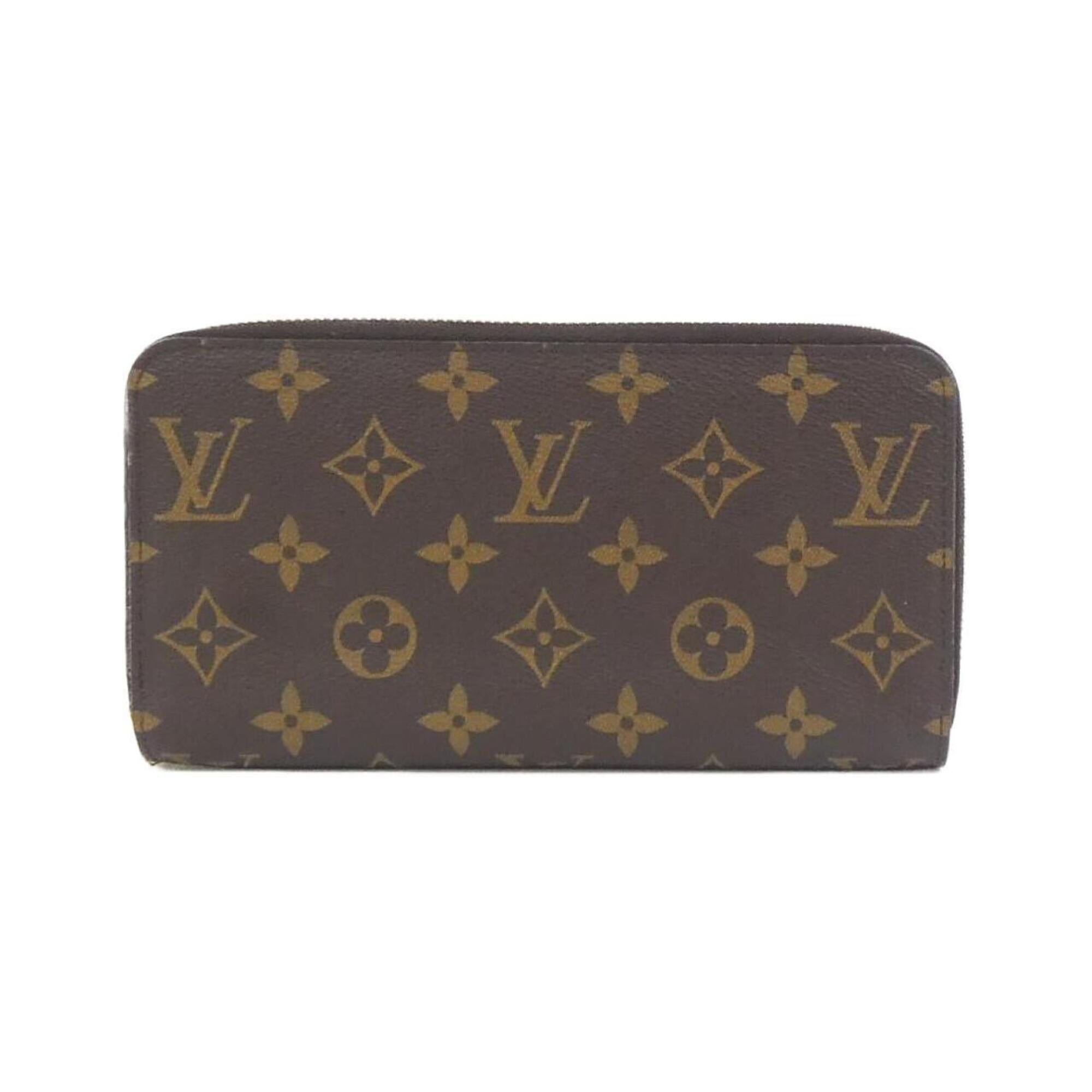 Louis Vuitton Marron Coated Canvas Long Wallet (Bi-Fold) (Pre-Owned)