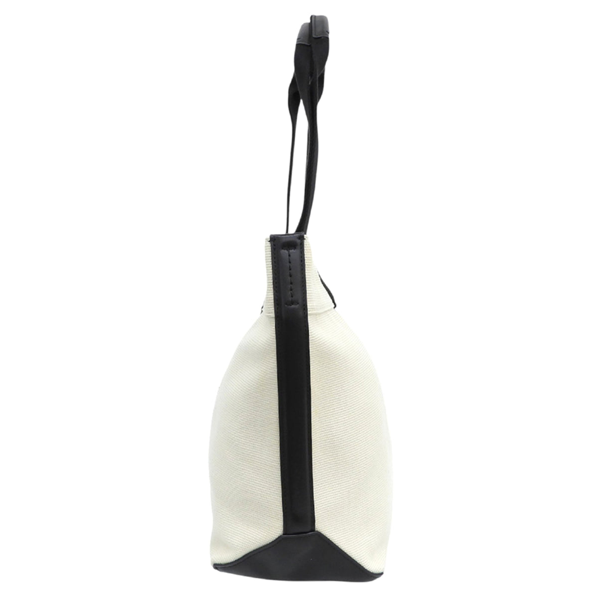 Coach Black White Canvas Tote Bag (Pre-Owned)