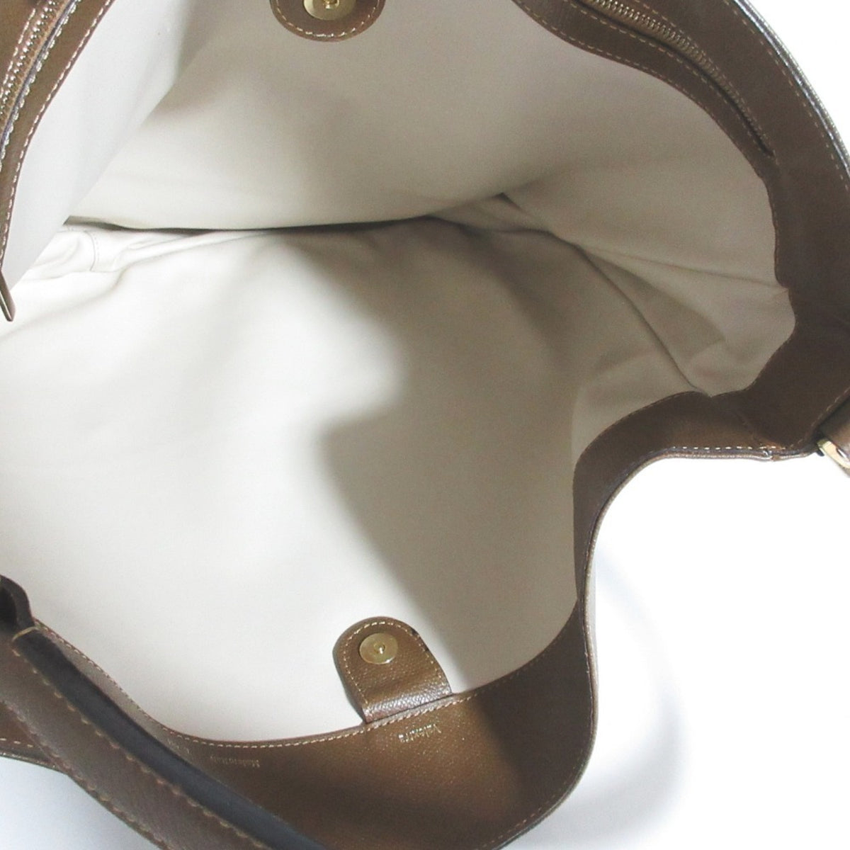 Valextra Brown Leather Shoulder Bag Tote Bag (Pre-Owned)