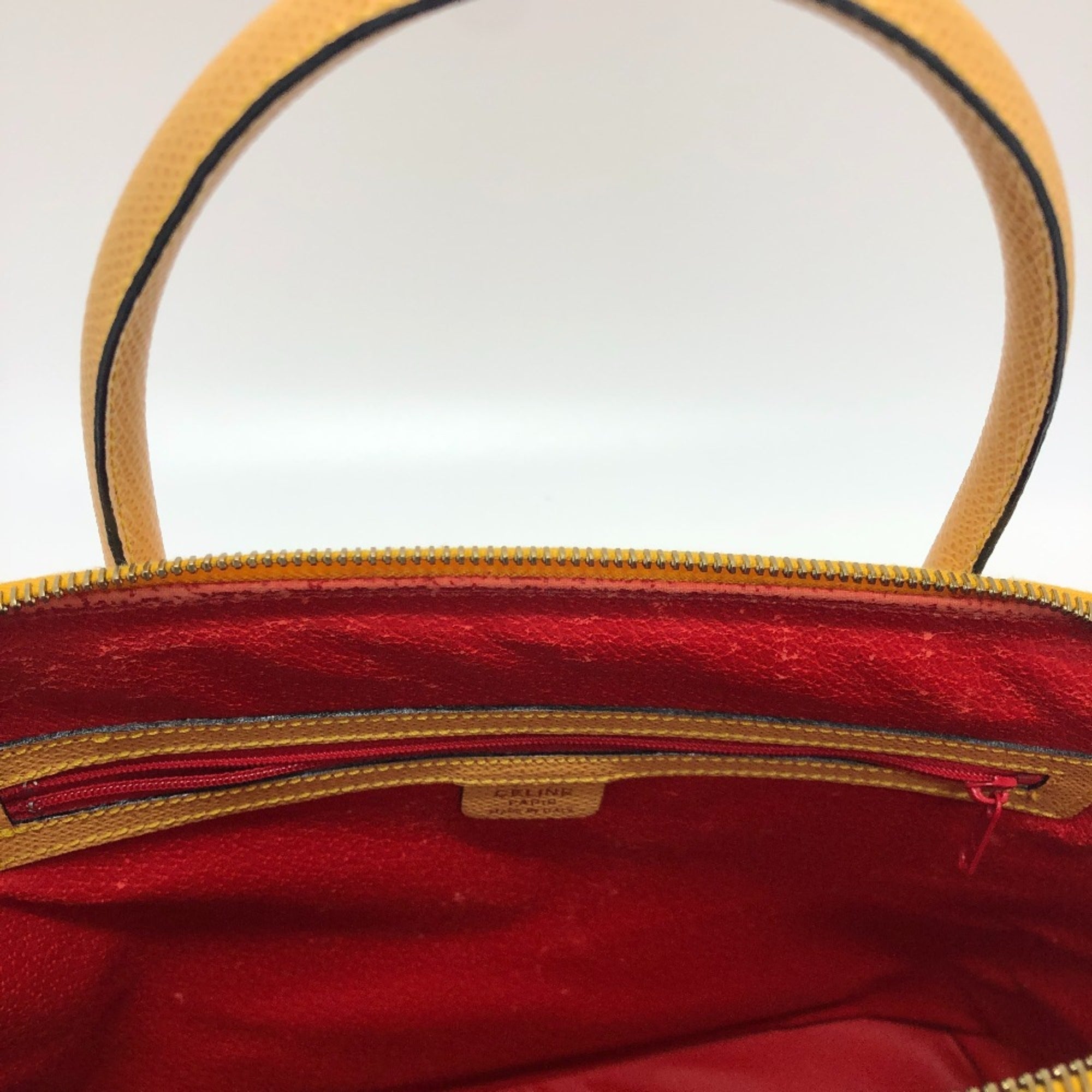 Celine Yellow Leather Shoulder Bag (Pre-Owned)
