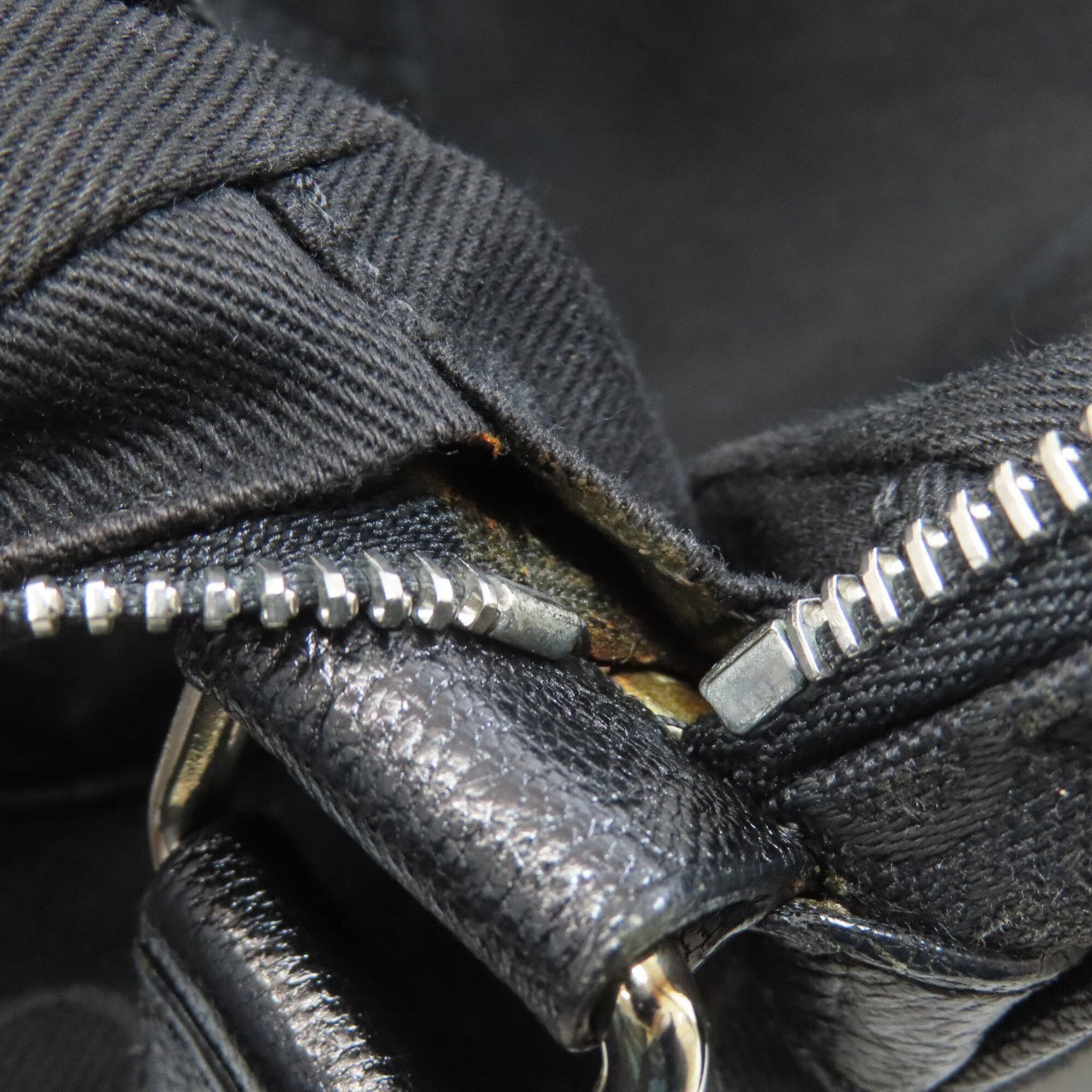 Celine Black Canvas Shoulder Bag (Pre-Owned)