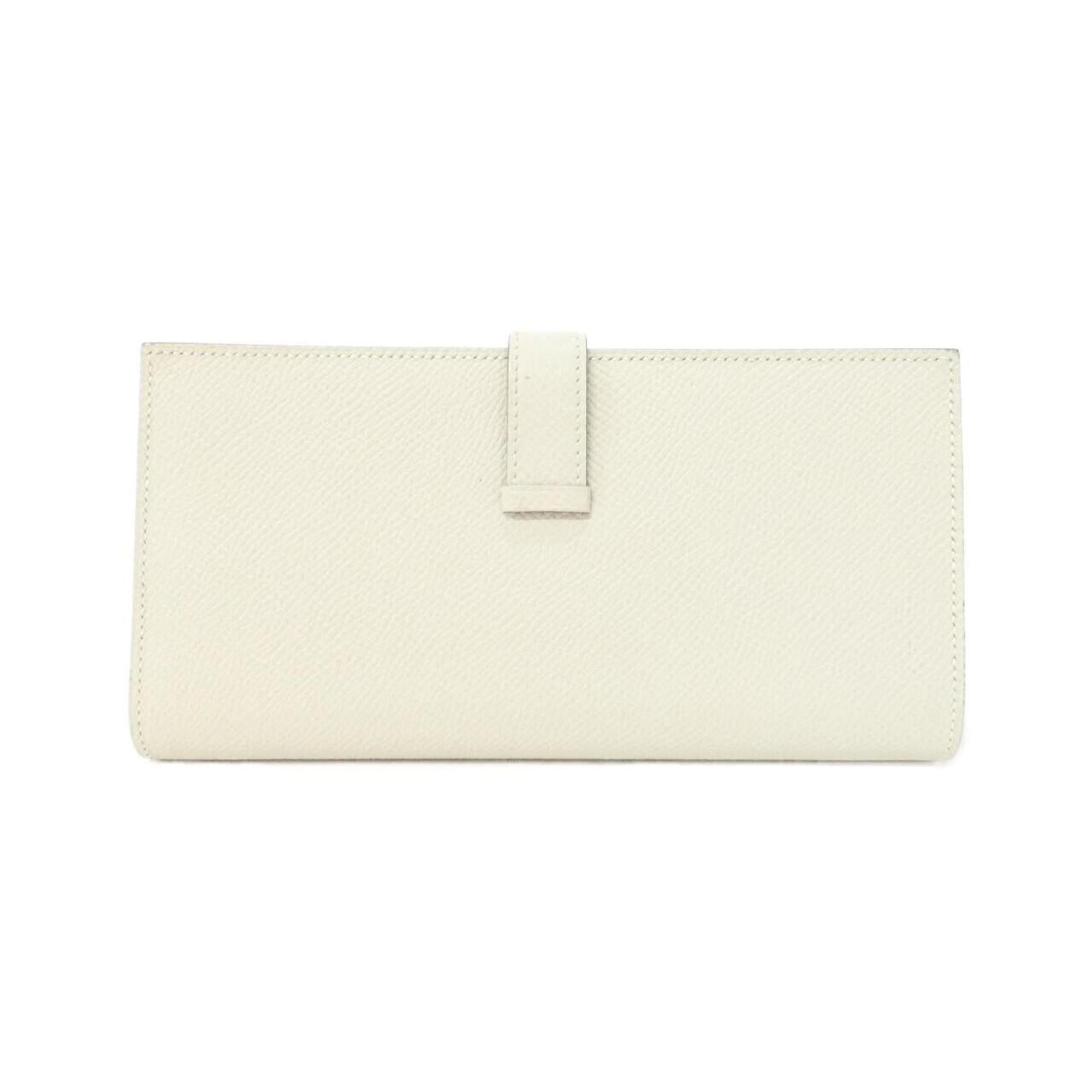 Hermes White Epsom Leather Wallet (Bi-Fold) (Pre-Owned)