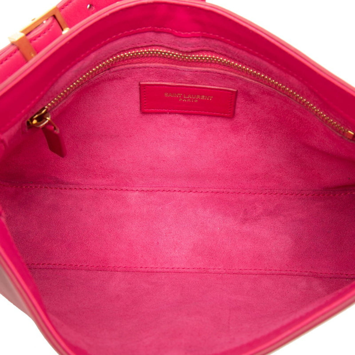 Saint Laurent Pink Leather Handbag Shoulder Bag (Pre-Owned)