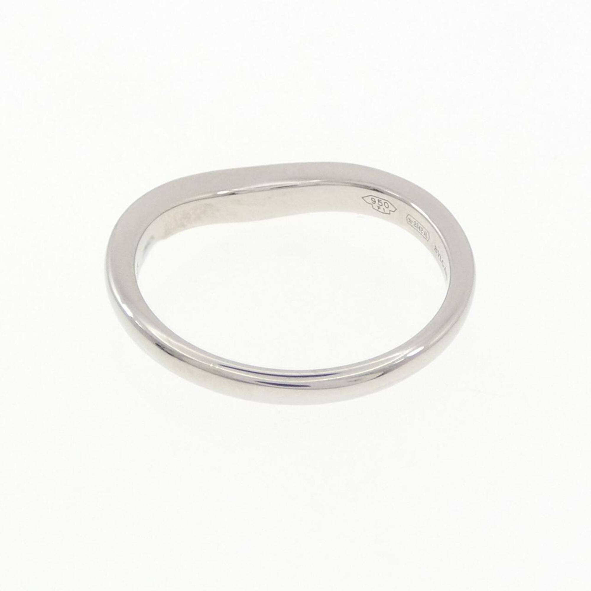 Bvlgari Platinum Platinum 950 Band Ring (Pre-Owned)