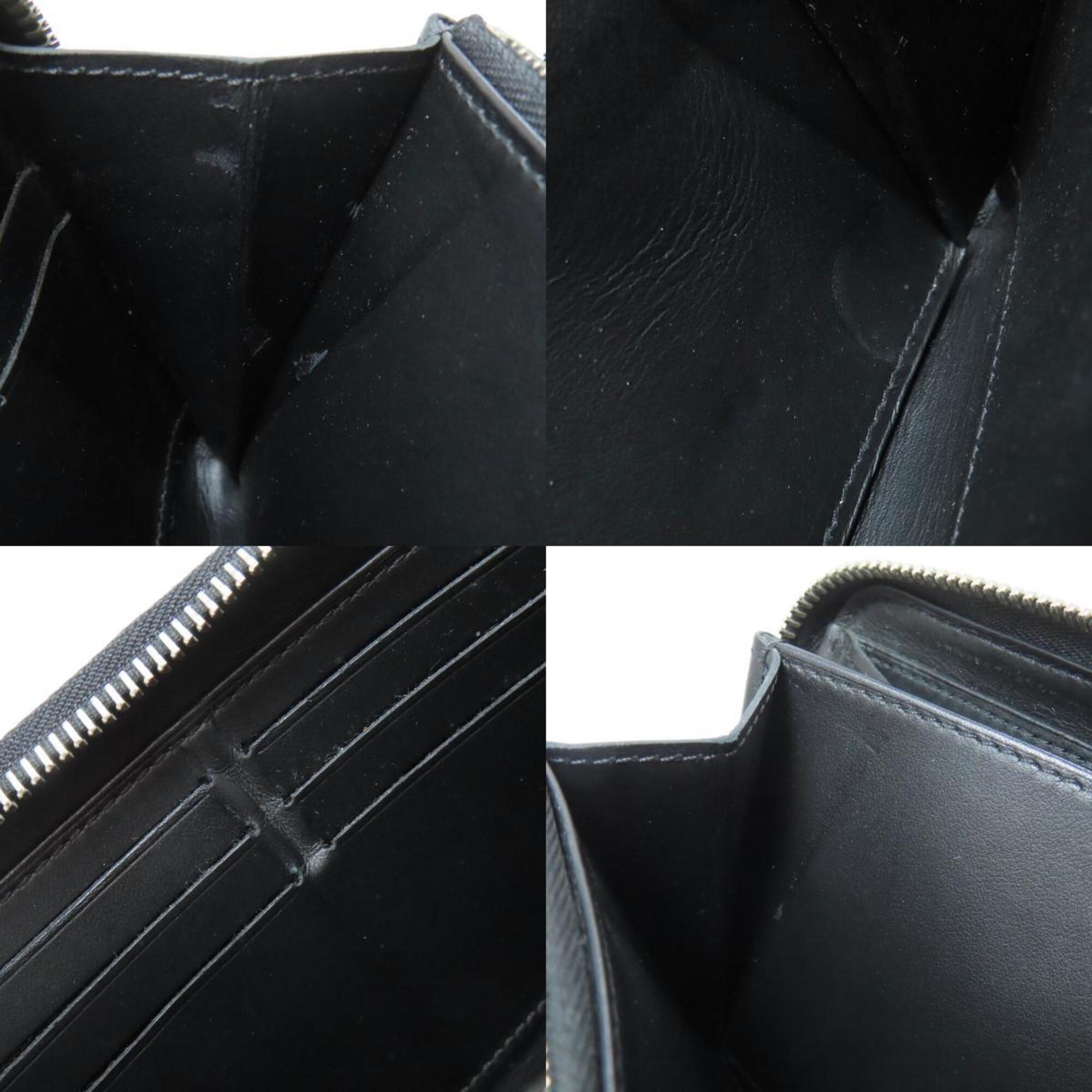 Louis Vuitton Mahina Black Mahina Leather Long Wallet (Bi-Fold) (Pre-Owned)