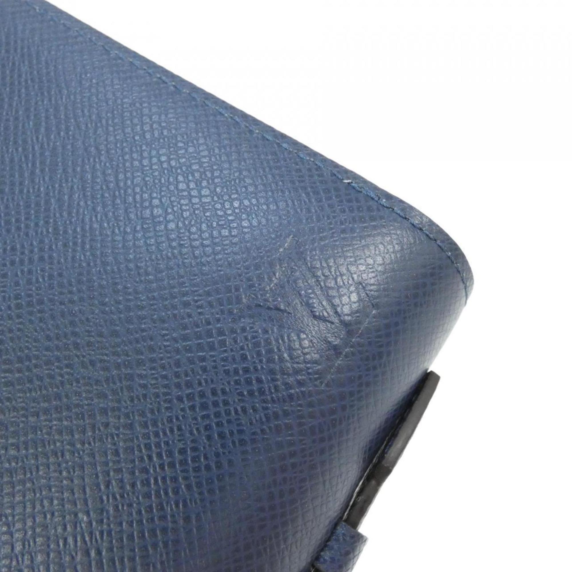 Louis Vuitton Blue Leather Long Wallet (Bi-Fold) (Pre-Owned)