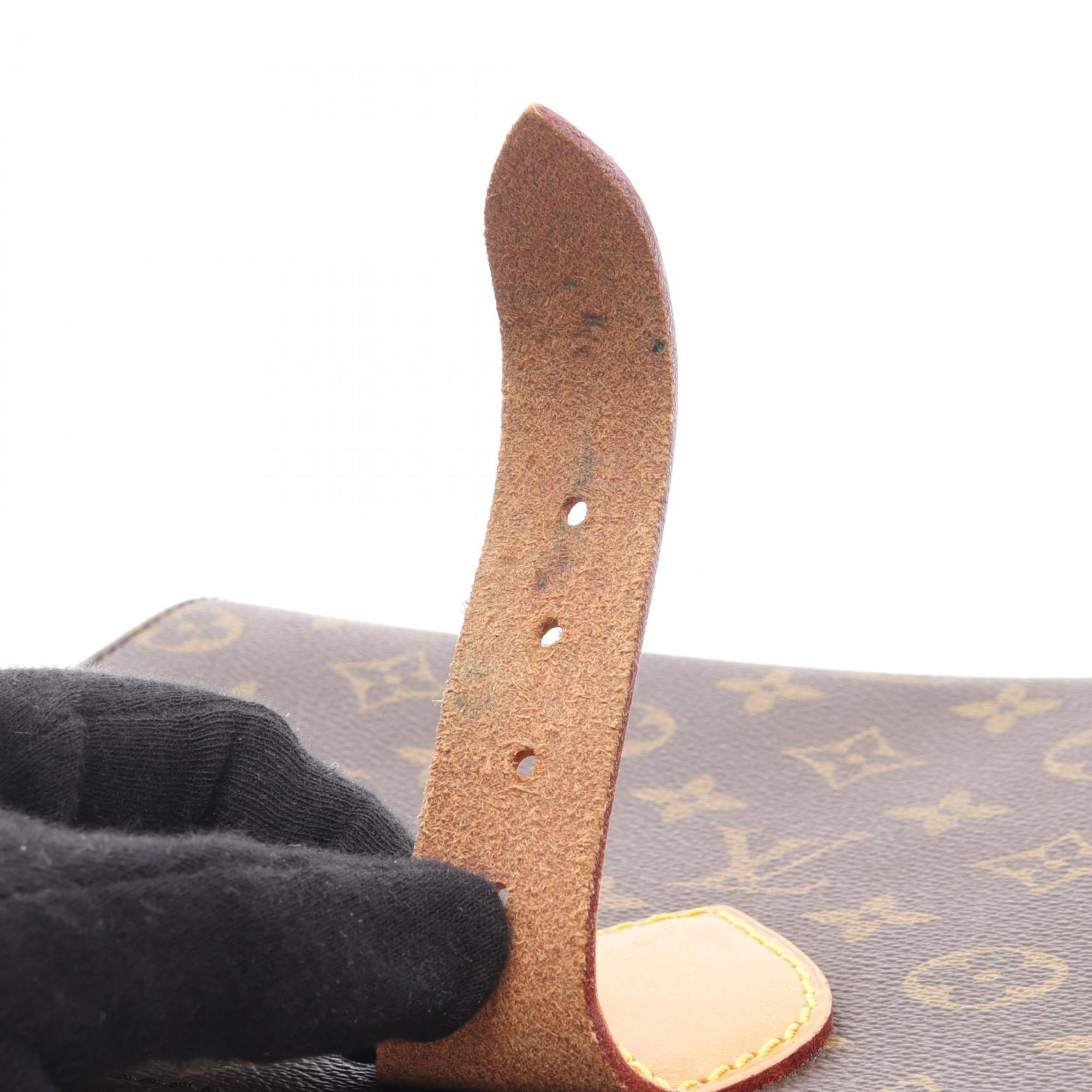 Louis Vuitton Brown Coated Canvas Pvc Monogram Leather Handbag Shoulder Bag (Pre-Owned)