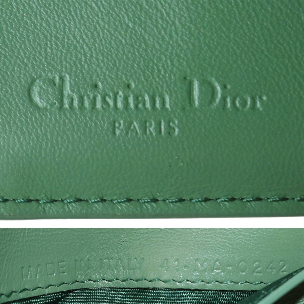 Christian Dior Green Wallet (Tri-Fold) (Pre-Owned)
