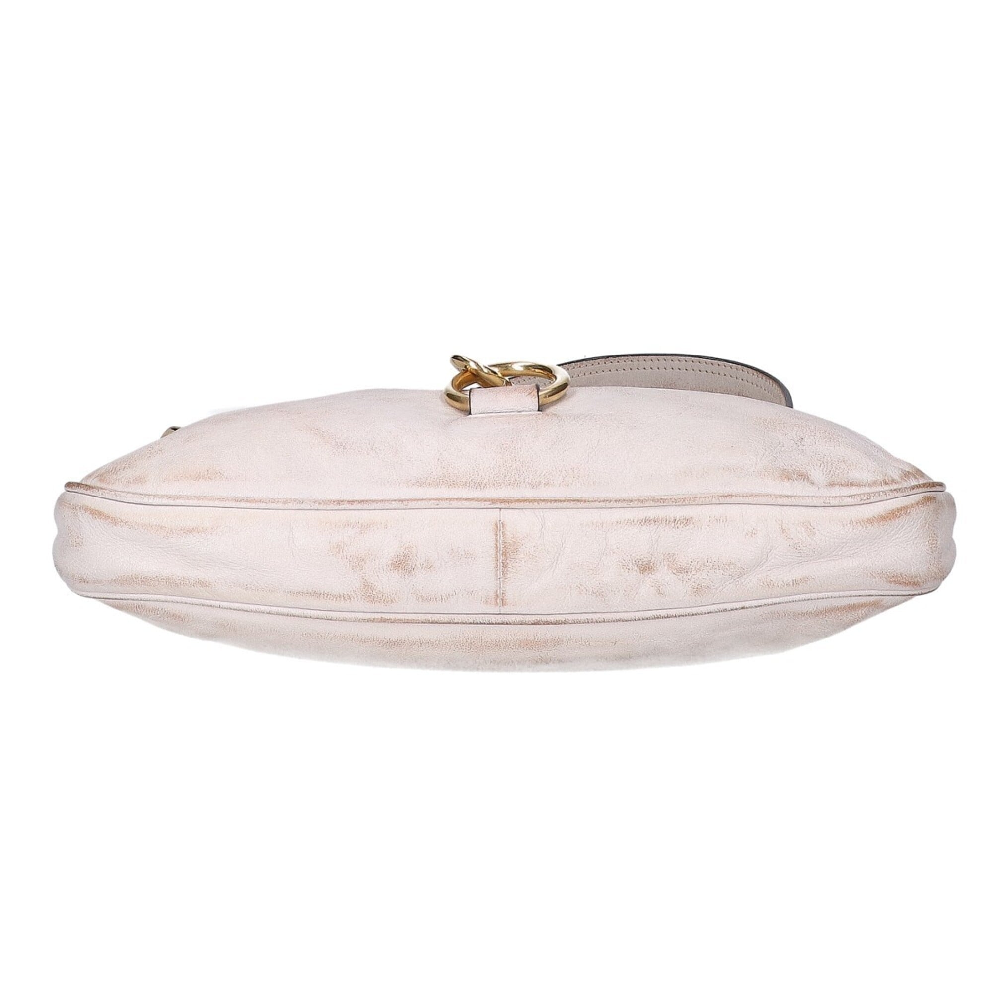 Miu Miu Ivory Leather Shoulder Bag (Pre-Owned)