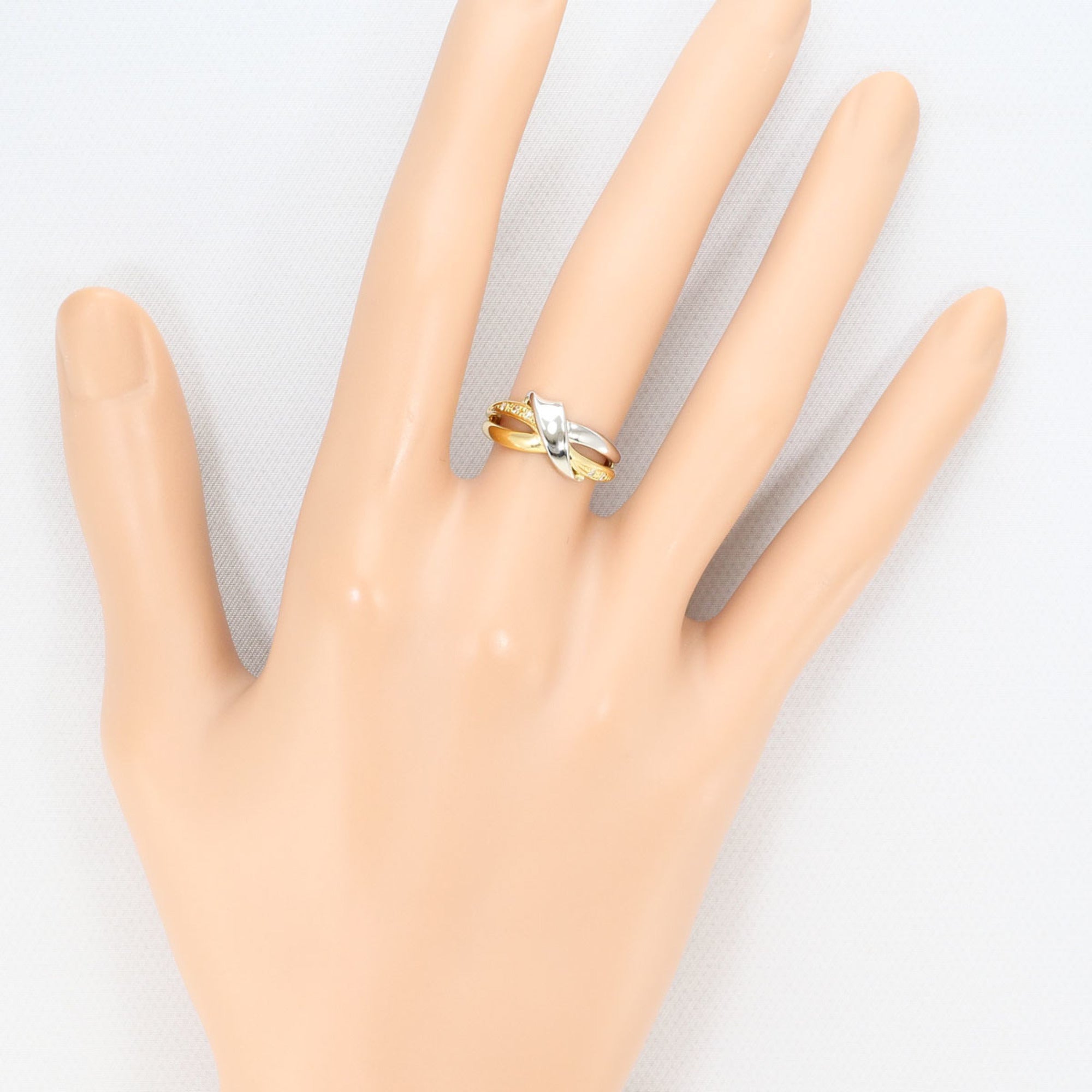 Unbranded Platinum Yellow Gold Yellow Gold (18K) Platinum 900 Band Ring (Pre-Owned)