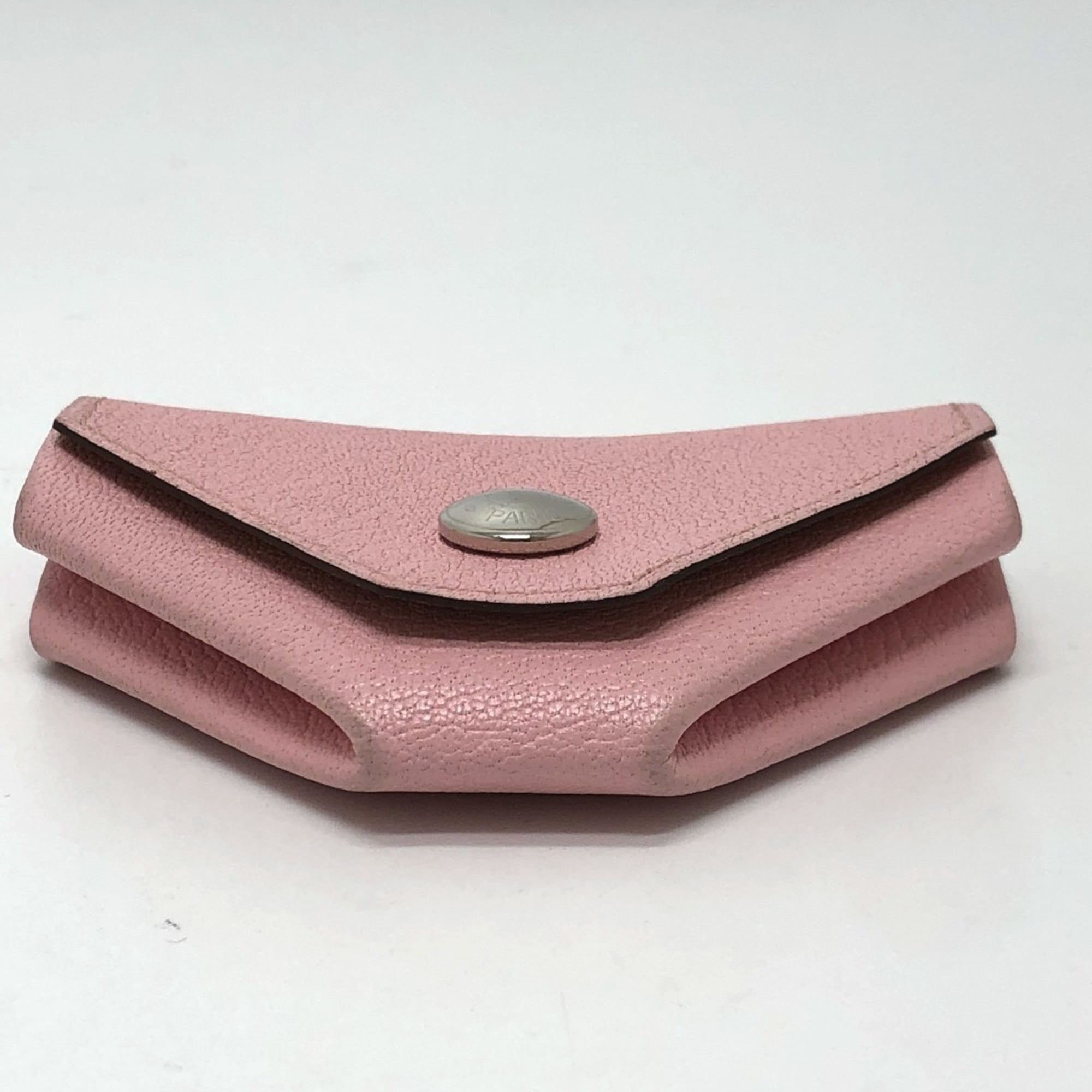 Hermes Le 24 Pink Chevre Leather Coin Purse/Coin Case (Pre-Owned)