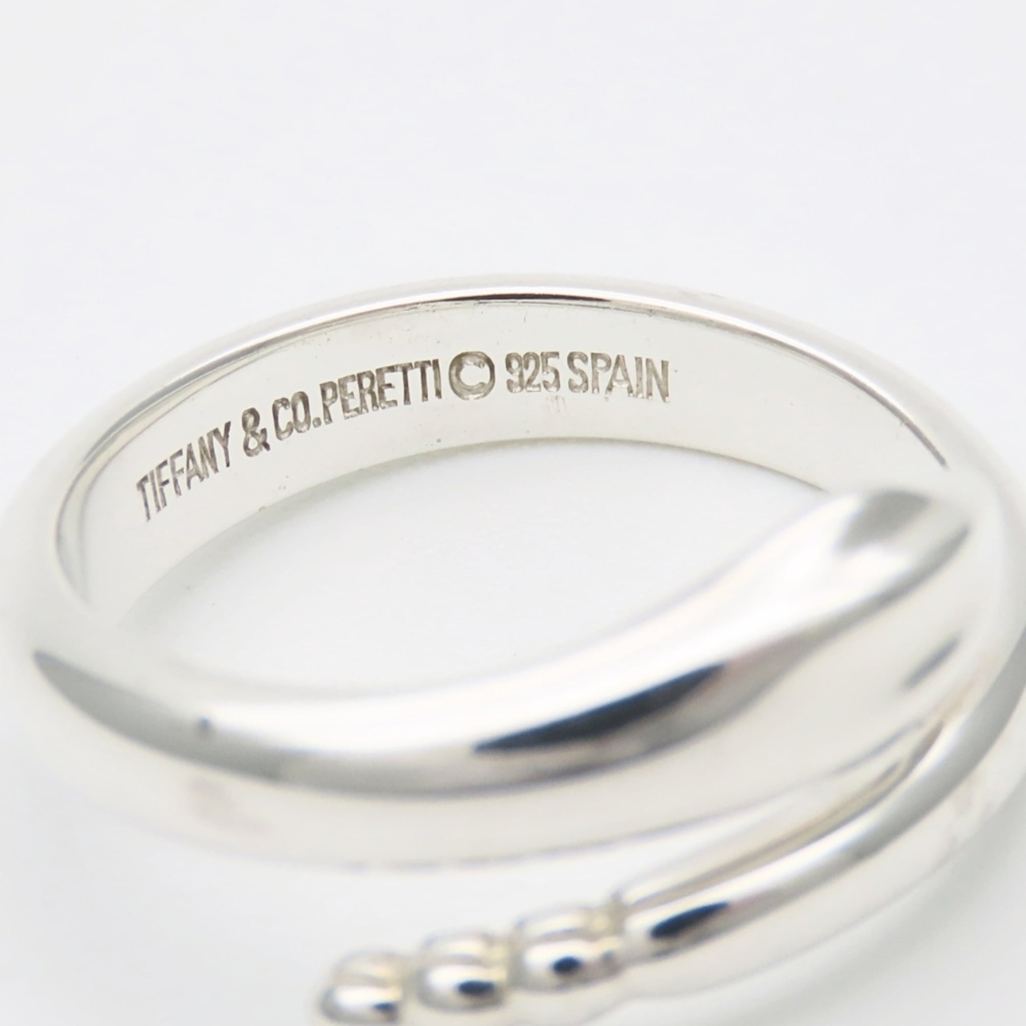 Tiffany Silver Silver 925 Band Ring (Pre-Owned)