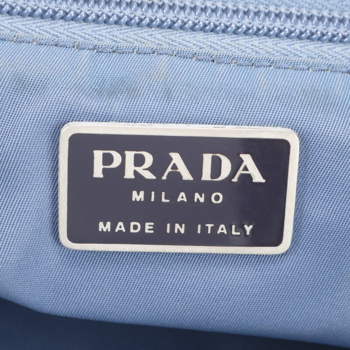 Prada Light Blue Handbag Shoulder Bag Tote Bag (Pre-Owned)