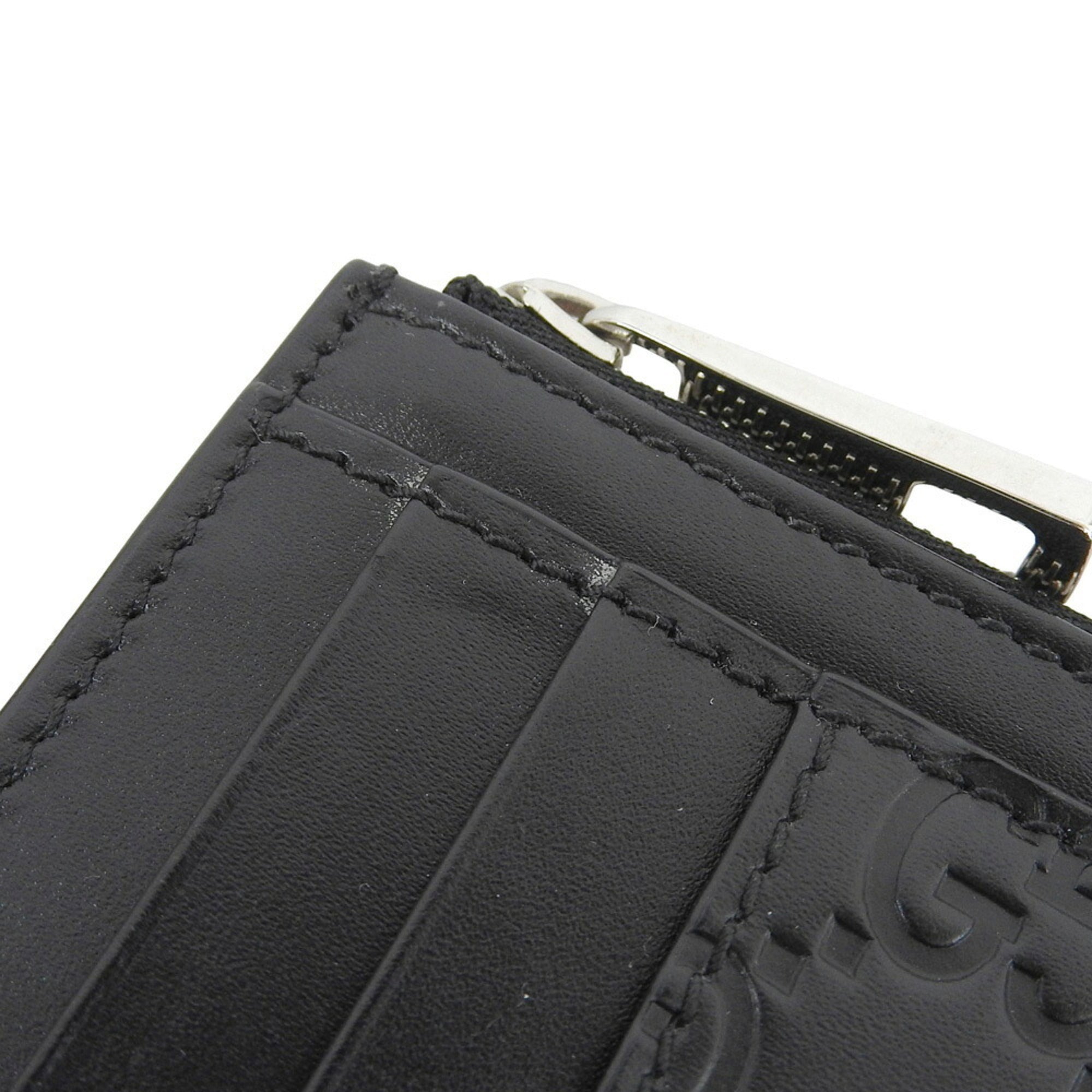Gucci Black Leather Coin Purse/Coin Case (Pre-Owned)