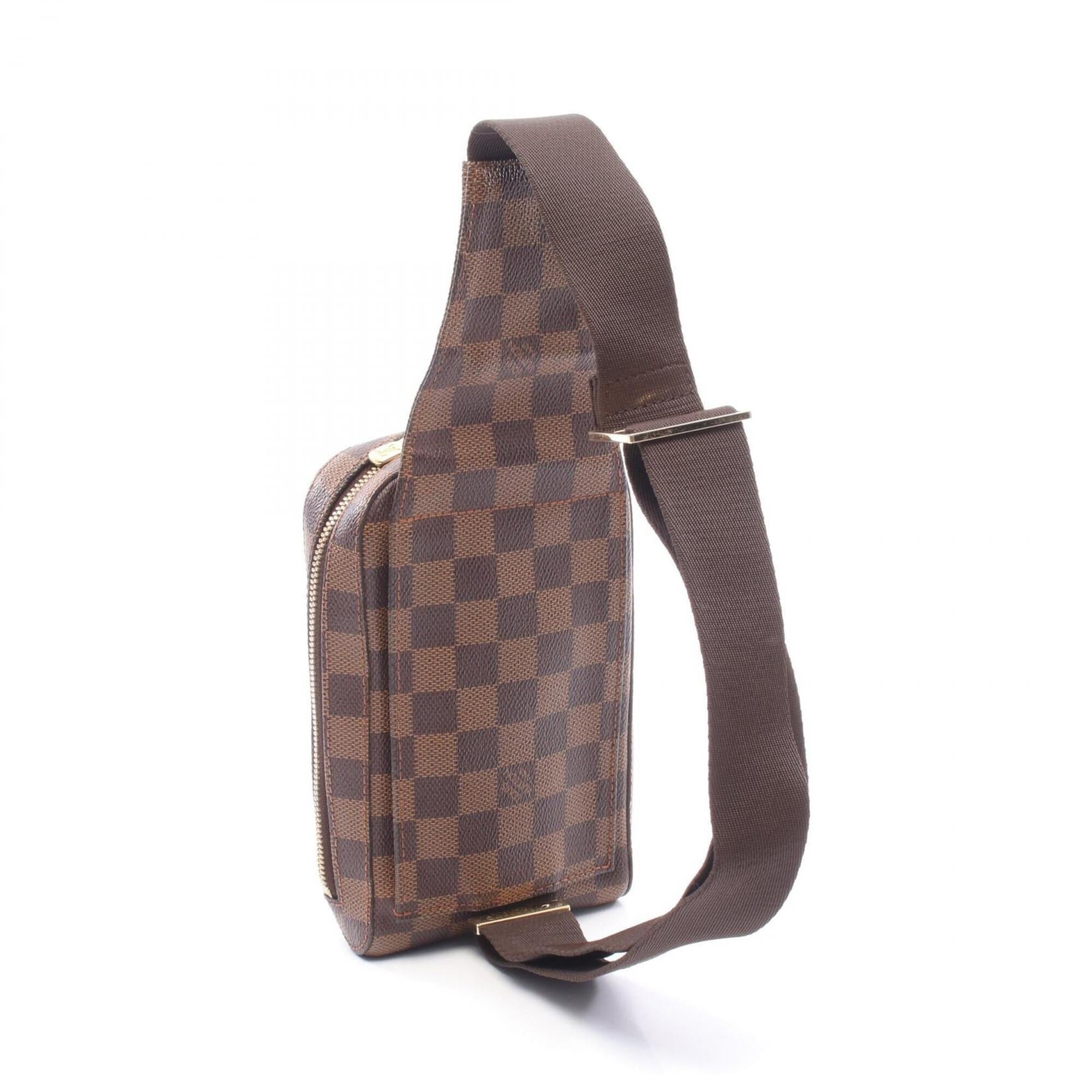 Louis Vuitton Brown Coated Canvas Pvc Fanny Pack Handbag (Pre-Owned)