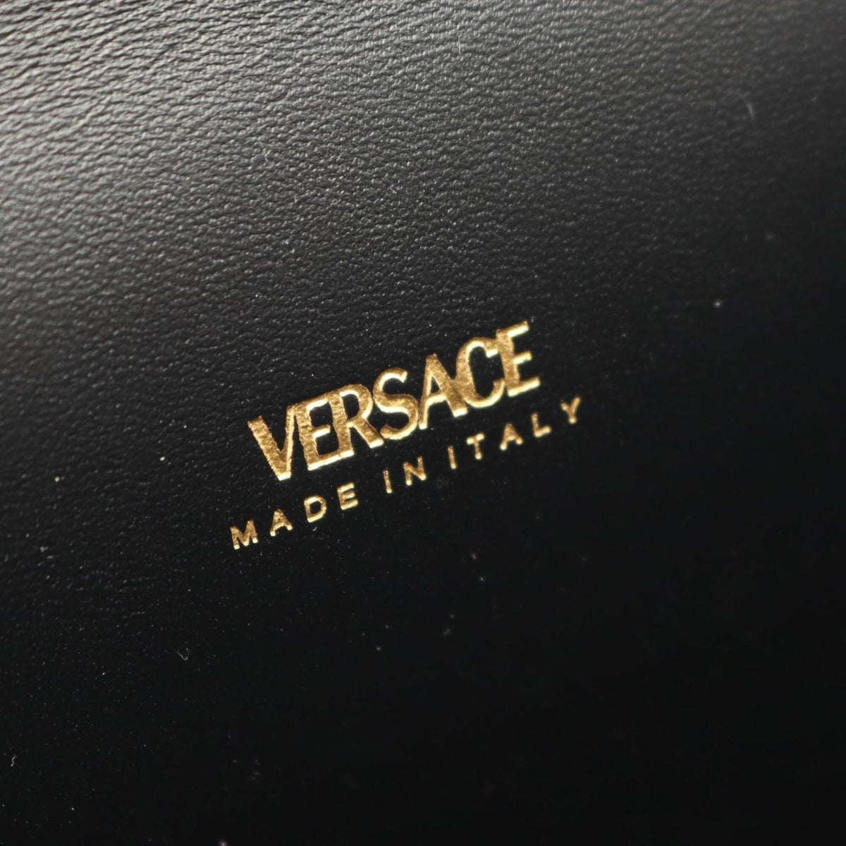 Versace Black Leather Handbag (Pre-Owned)