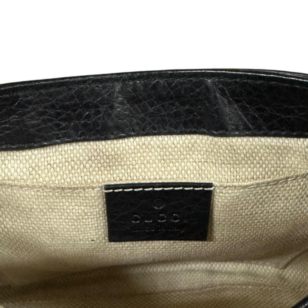 Gucci Black Leather Shoulder Bag (Pre-Owned)