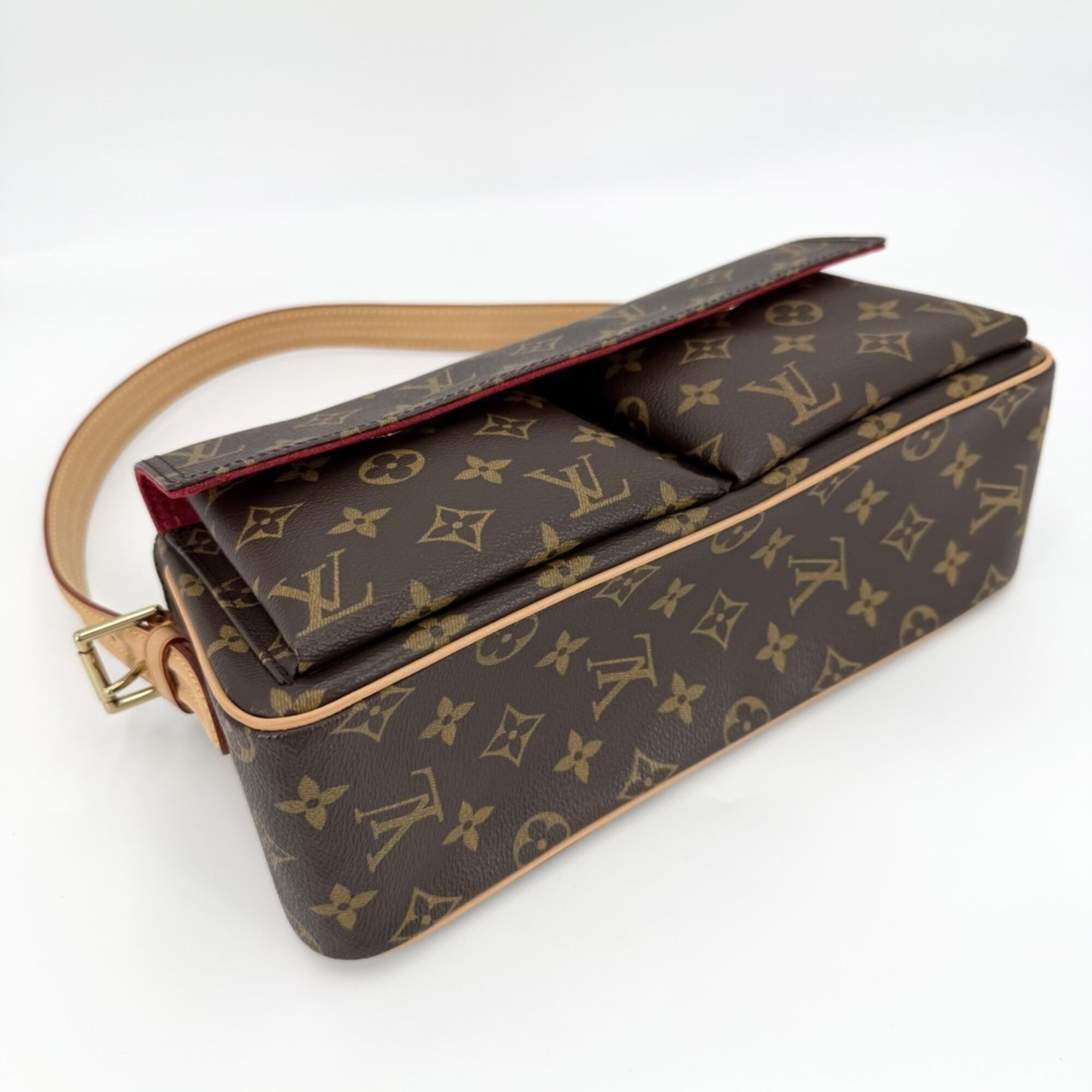 Louis Vuitton Brown Monogram Canvas Handbag Shoulder Bag (Pre-Owned)