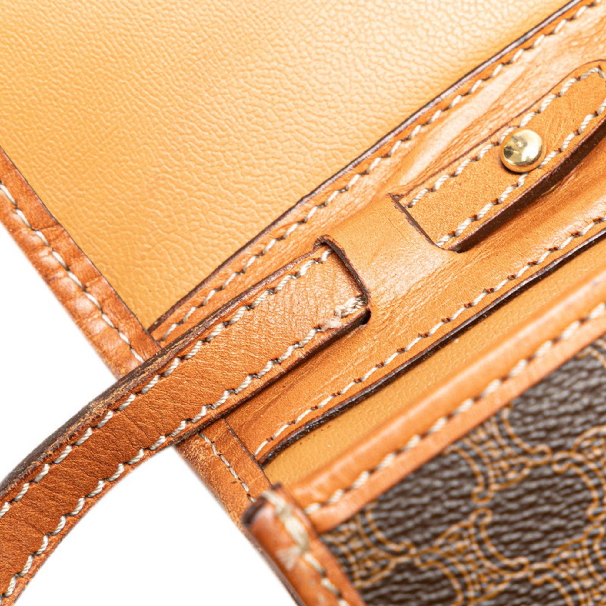 Celine Brown Pvc Leather Shoulder Bag (Pre-Owned)