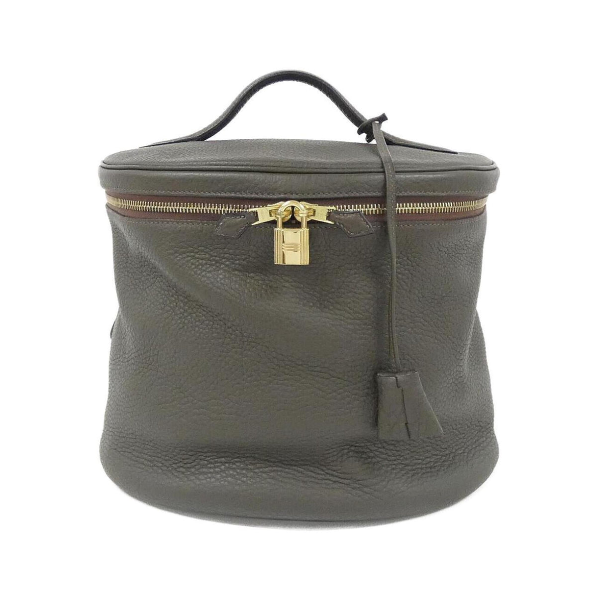 Hermes Green Taurillon Clemence Leather Handbag (Pre-Owned)