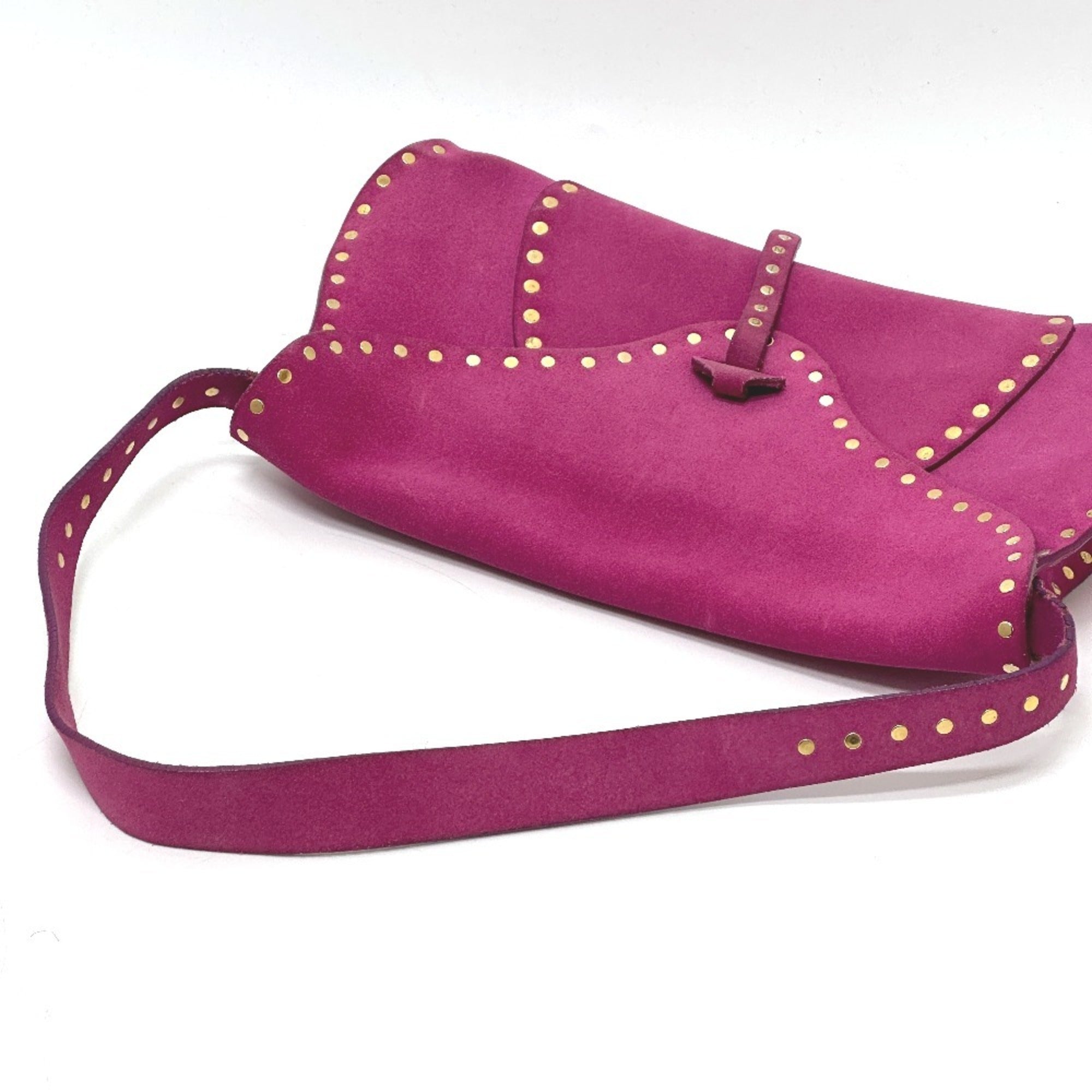 Celine Pink Suede Shoulder Bag (Pre-Owned)