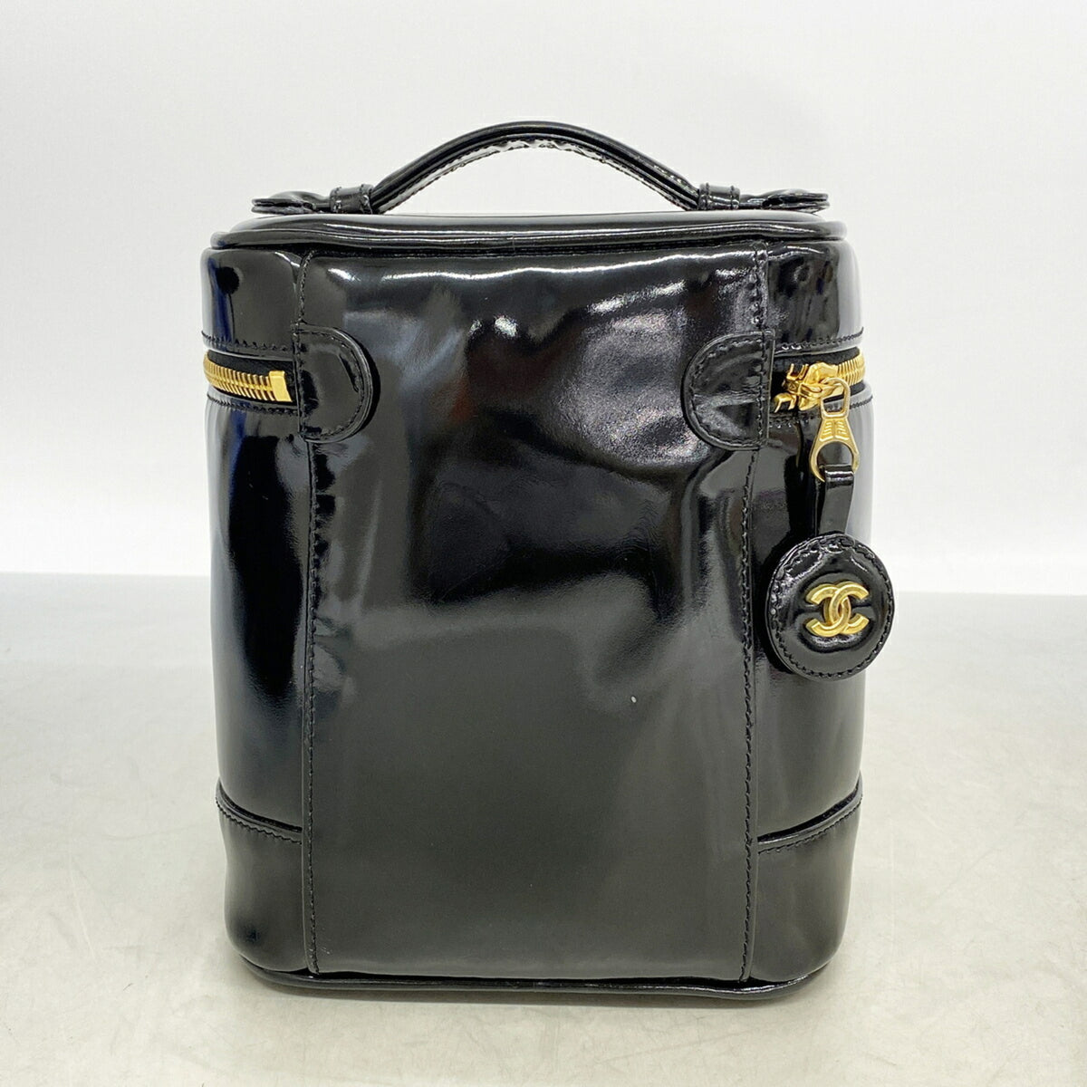 Chanel Black Patent Leather Vanity Bag (Pre-Owned)