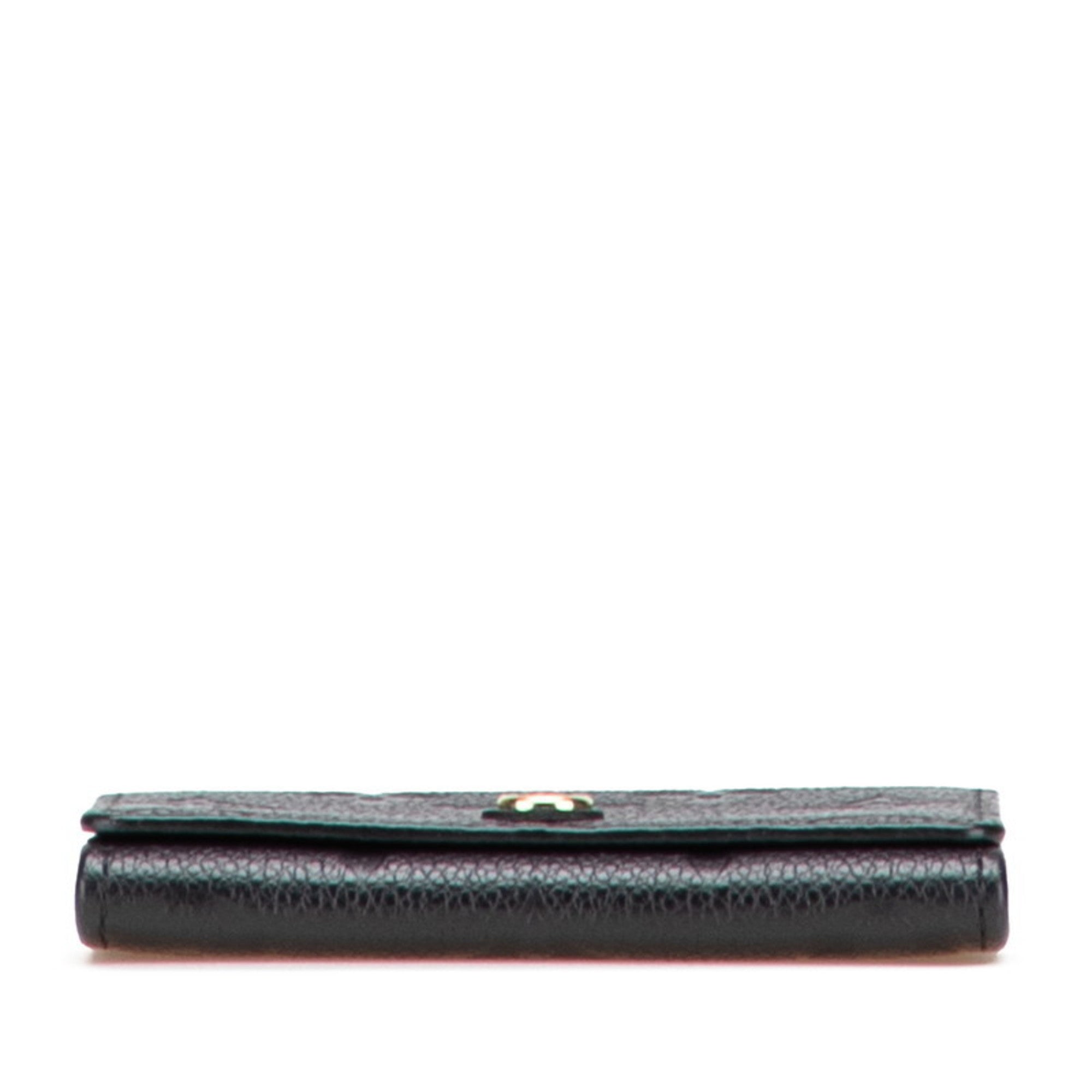 Louis Vuitton Black Noir Leather Wallet (Bi-Fold) (Pre-Owned)