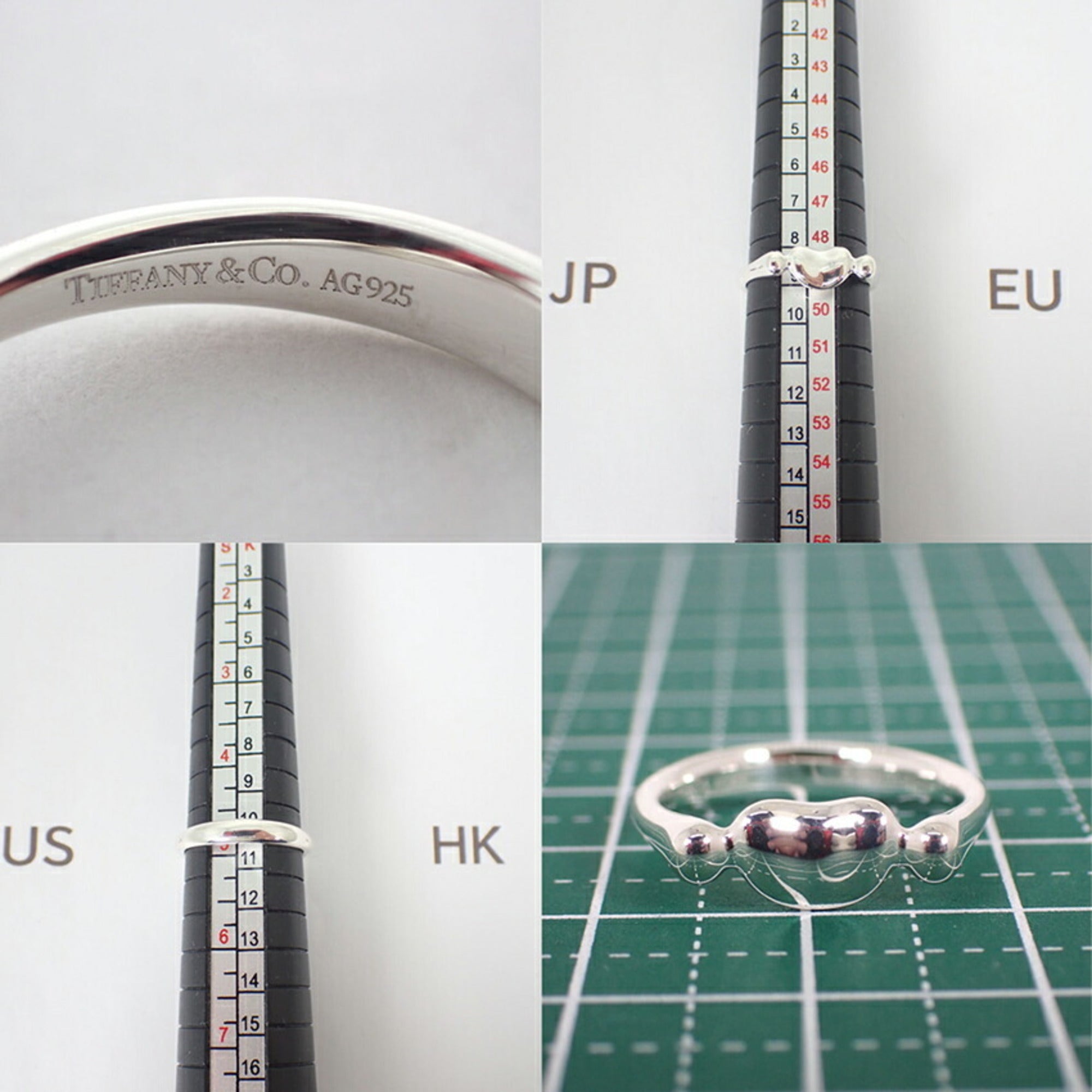 Tiffany Sterling Silver 925 Band Ring (Pre-Owned)