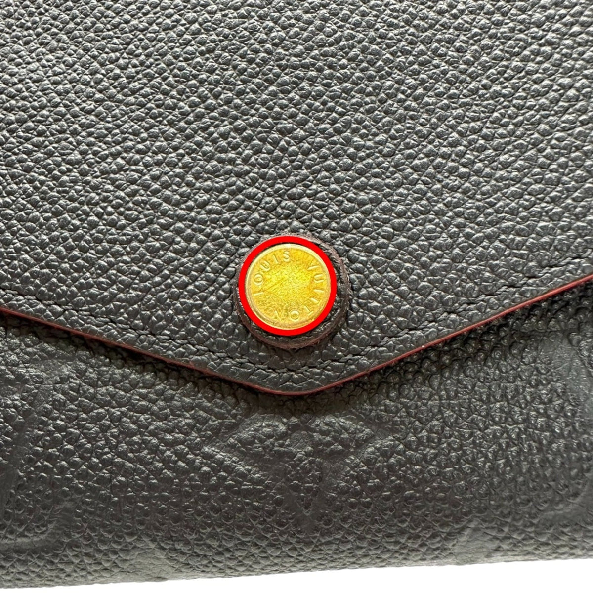 Louis Vuitton Marine Rouge Monogram Empreinte Long Wallet (Bi-Fold) (Pre-Owned)