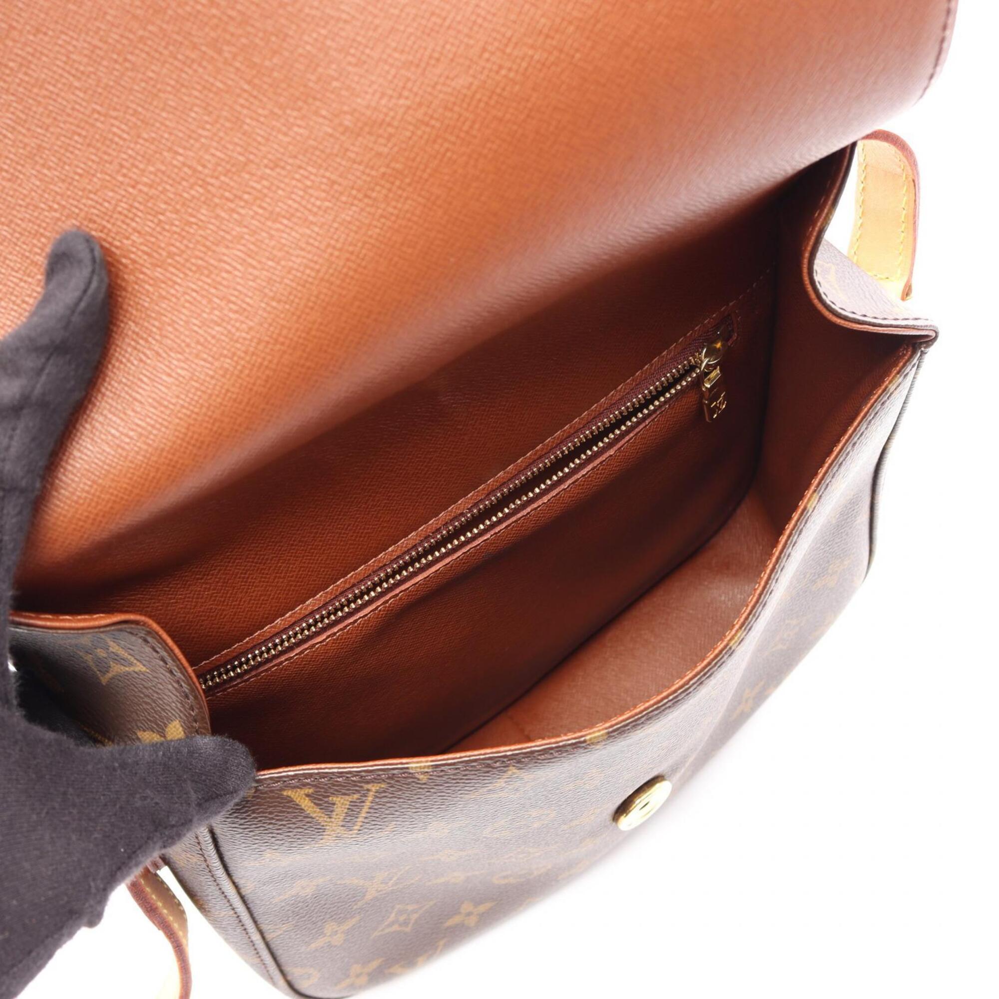 Louis Vuitton Brown Monogram Leather Coated Canvas Handbag Shoulder Bag (Pre-Owned)
