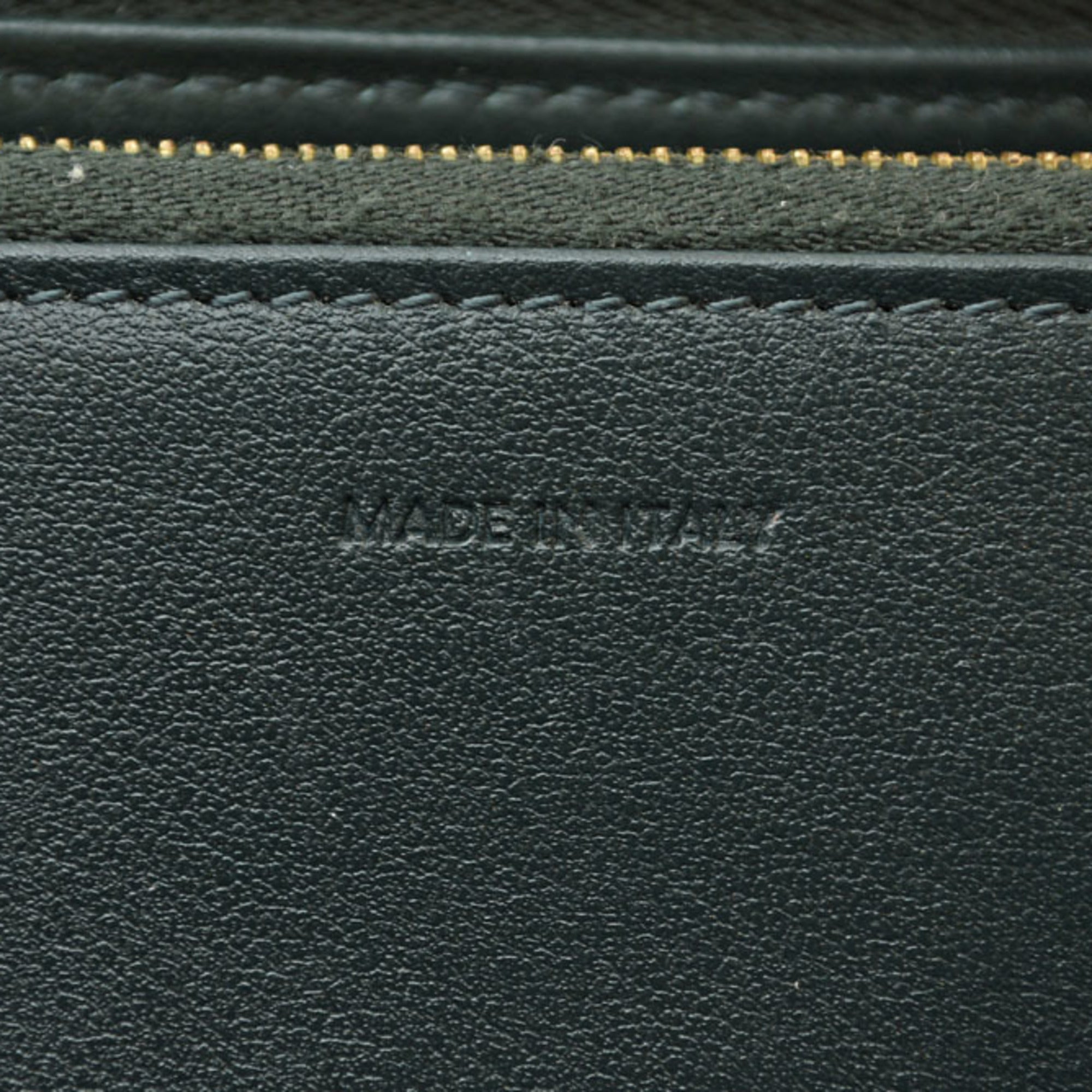 Celine Green Leather Coin Purse/Coin Case (Pre-Owned)