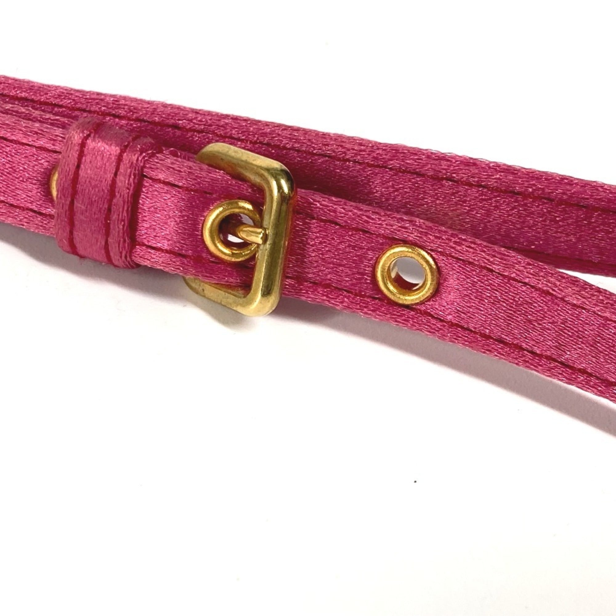 Miu Miu Pink Rayon Silk Clutch Bag Pouch (Pre-Owned)