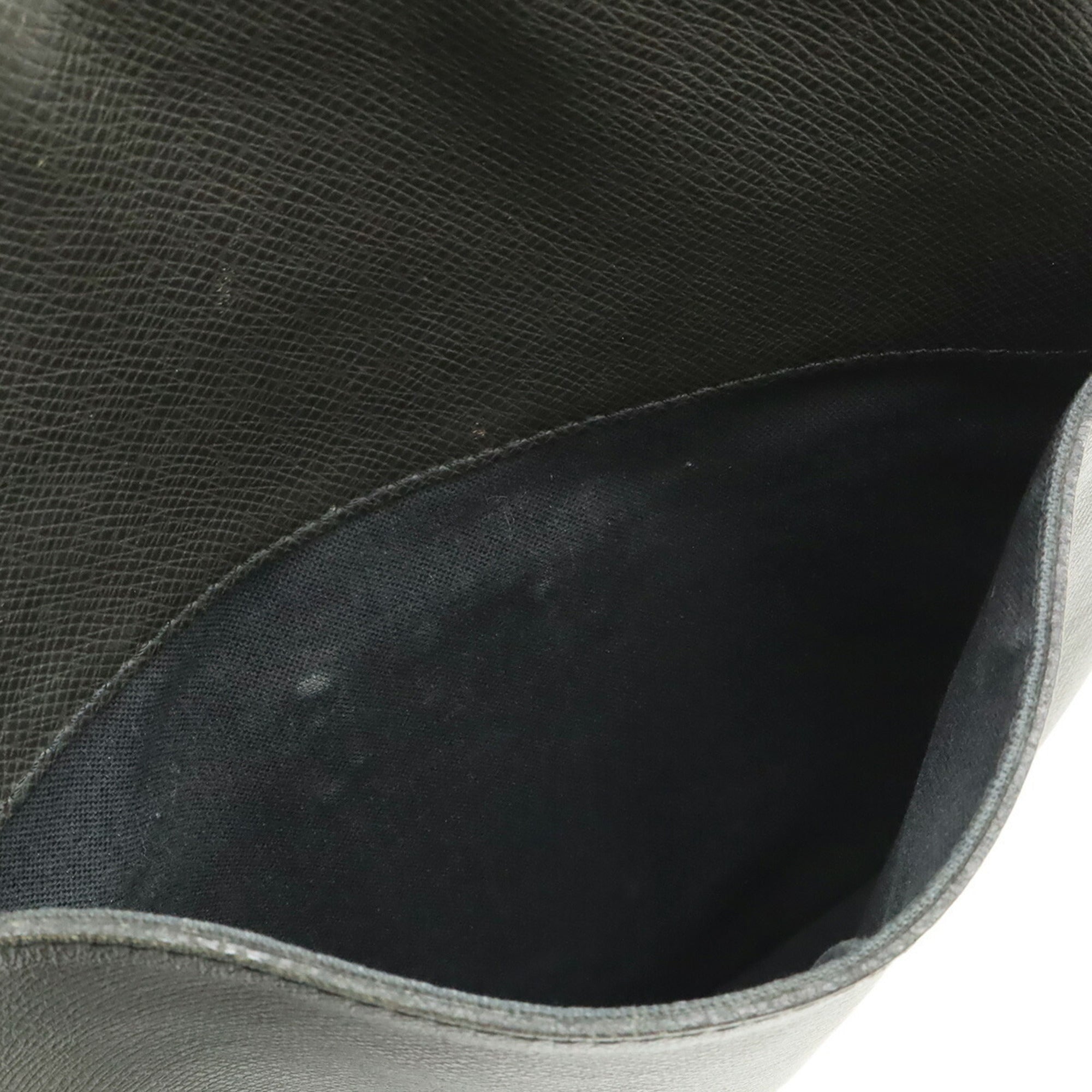 Louis Vuitton Ardoise Black Leather Shoulder Bag (Pre-Owned)