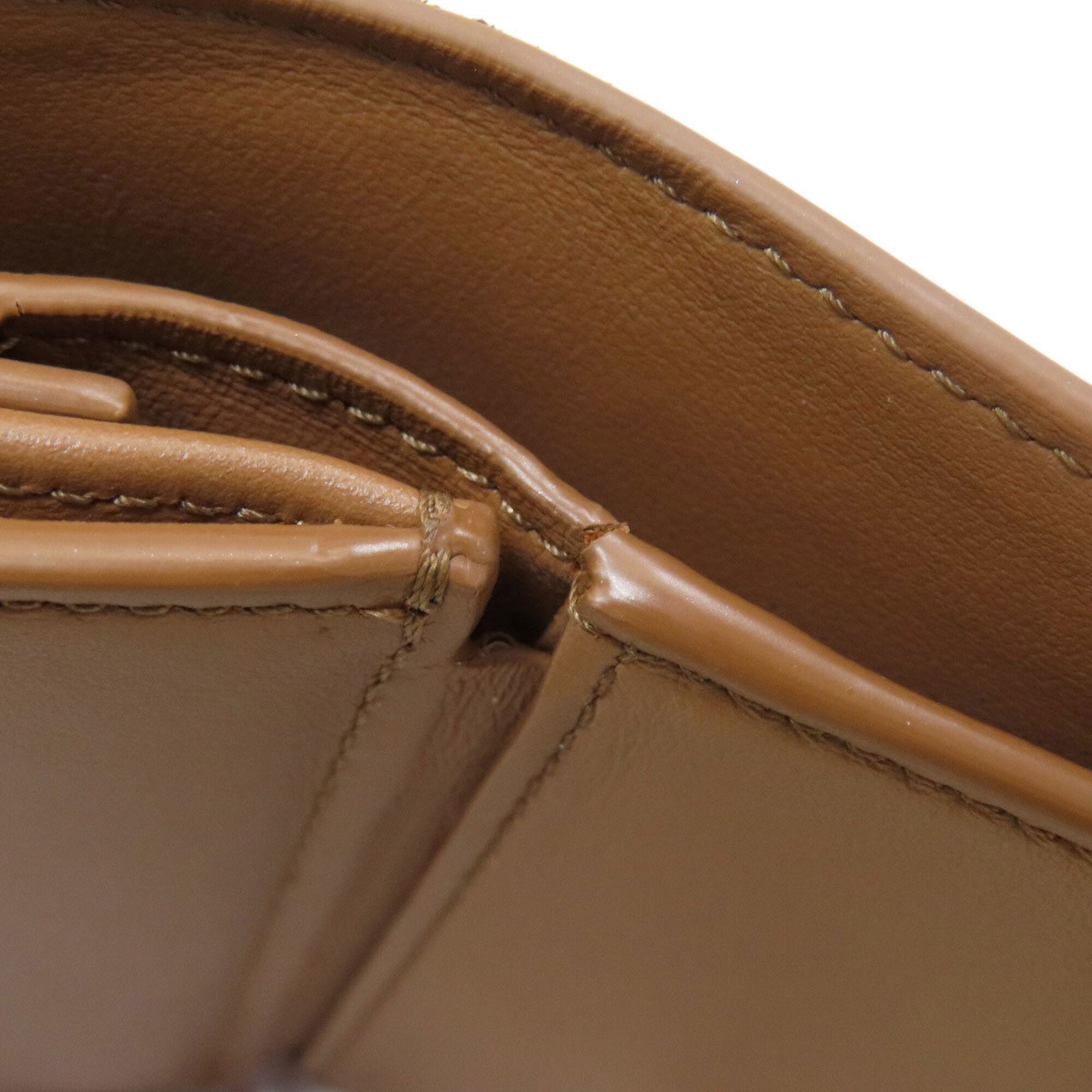 Celine Brown Leather Wallet (Tri-Fold) (Pre-Owned)