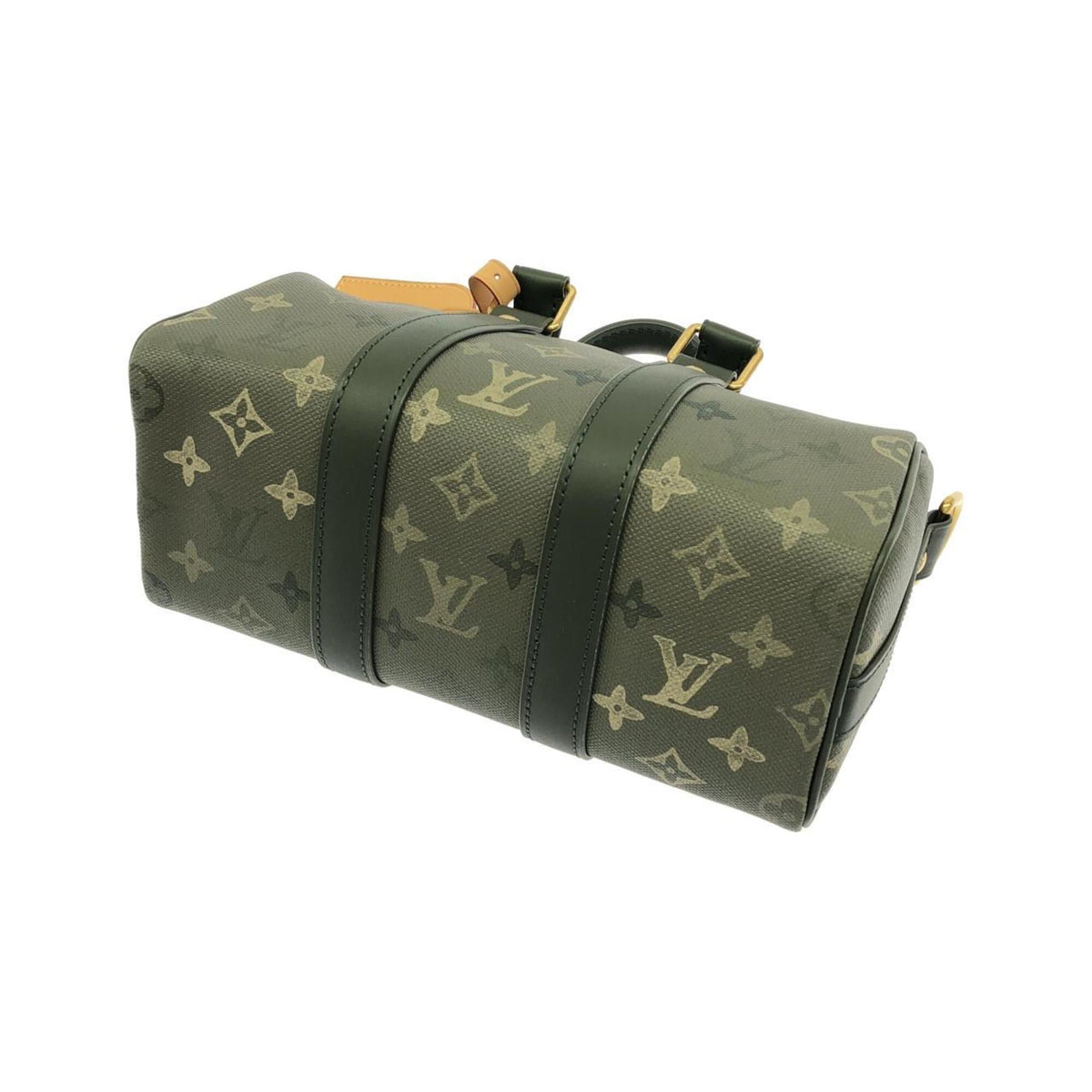 Louis Vuitton Khaki Coated Canvas Boston Bag (Pre-Owned)