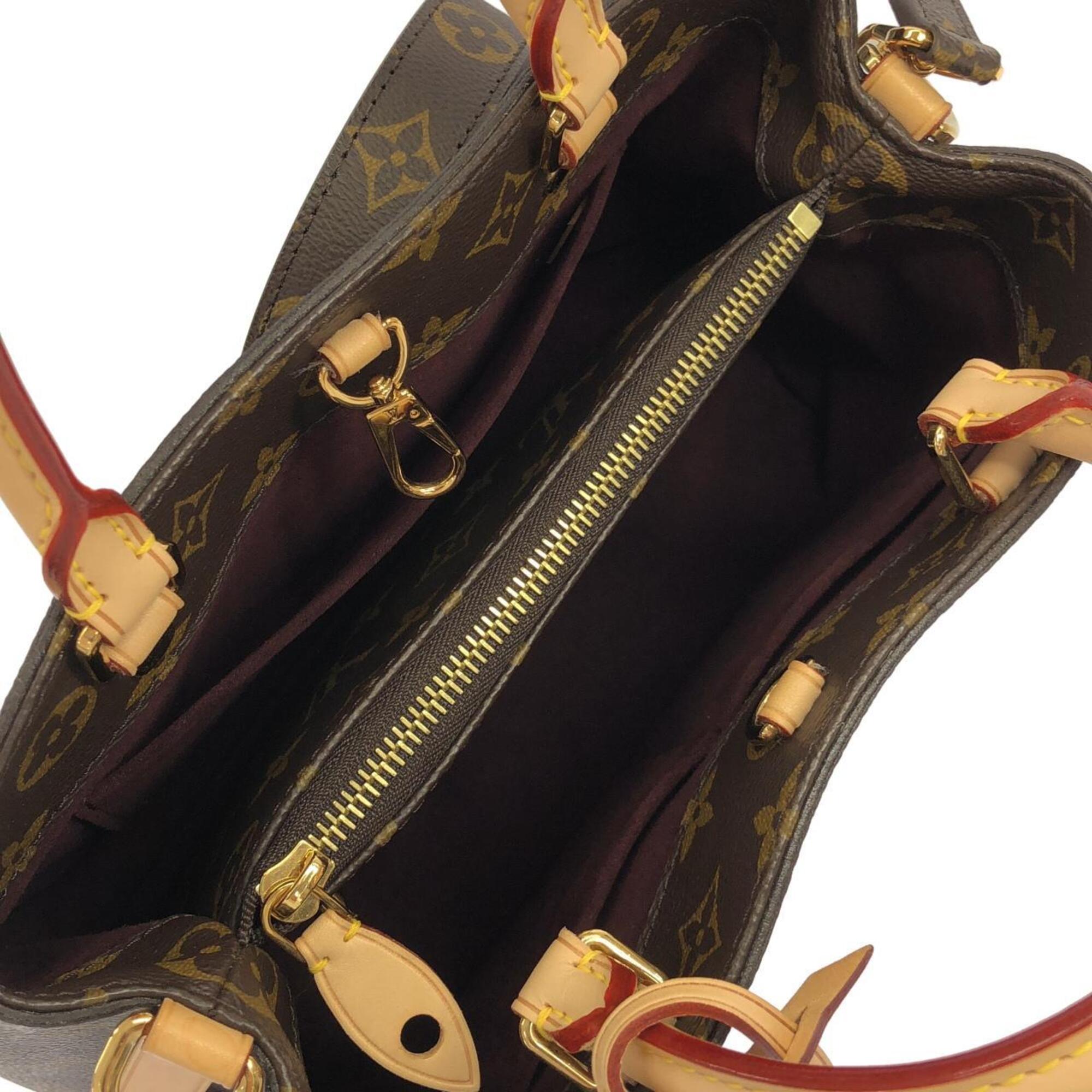 Louis Vuitton Marron Coated Canvas Handbag (Pre-Owned)