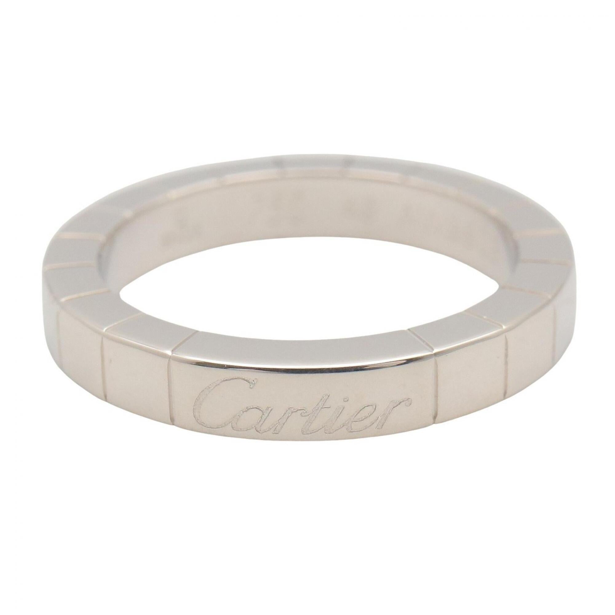 Cartier Lanieres Silver White Gold (18K) Band Ring (Pre-Owned)